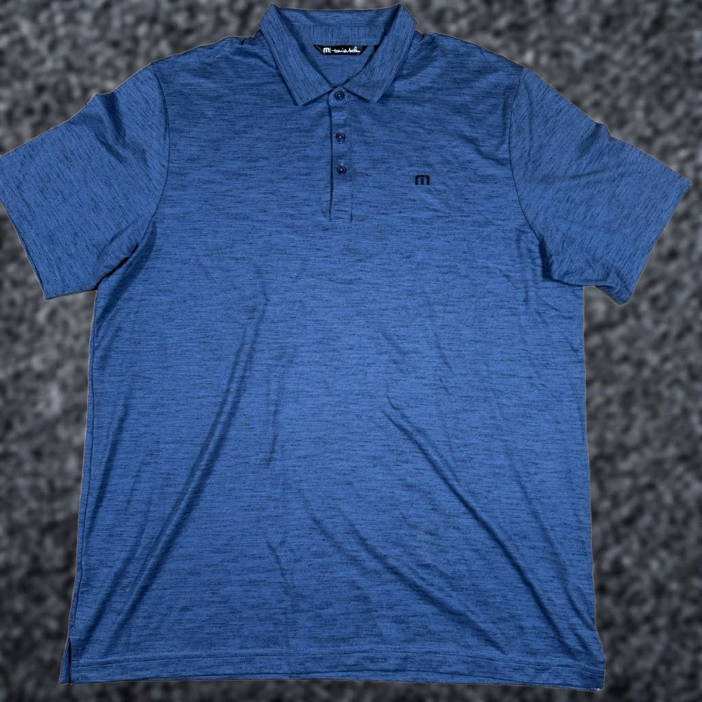 TravisMathew Travis Mathew Polo Shirt Mens 2XL Black Golf Performance Athletic ShirtMens Polo 2XL Black Mens Size US XXL / EU 58 / 5 - 1 Thumbnail