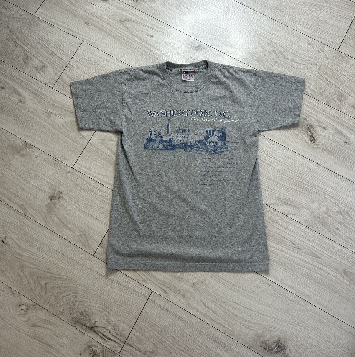 Old Navy × Vintage Vintage 90s USA American Washington Graphic Tee Size US M / EU 48-50 / 2 - 1 Thumbnail