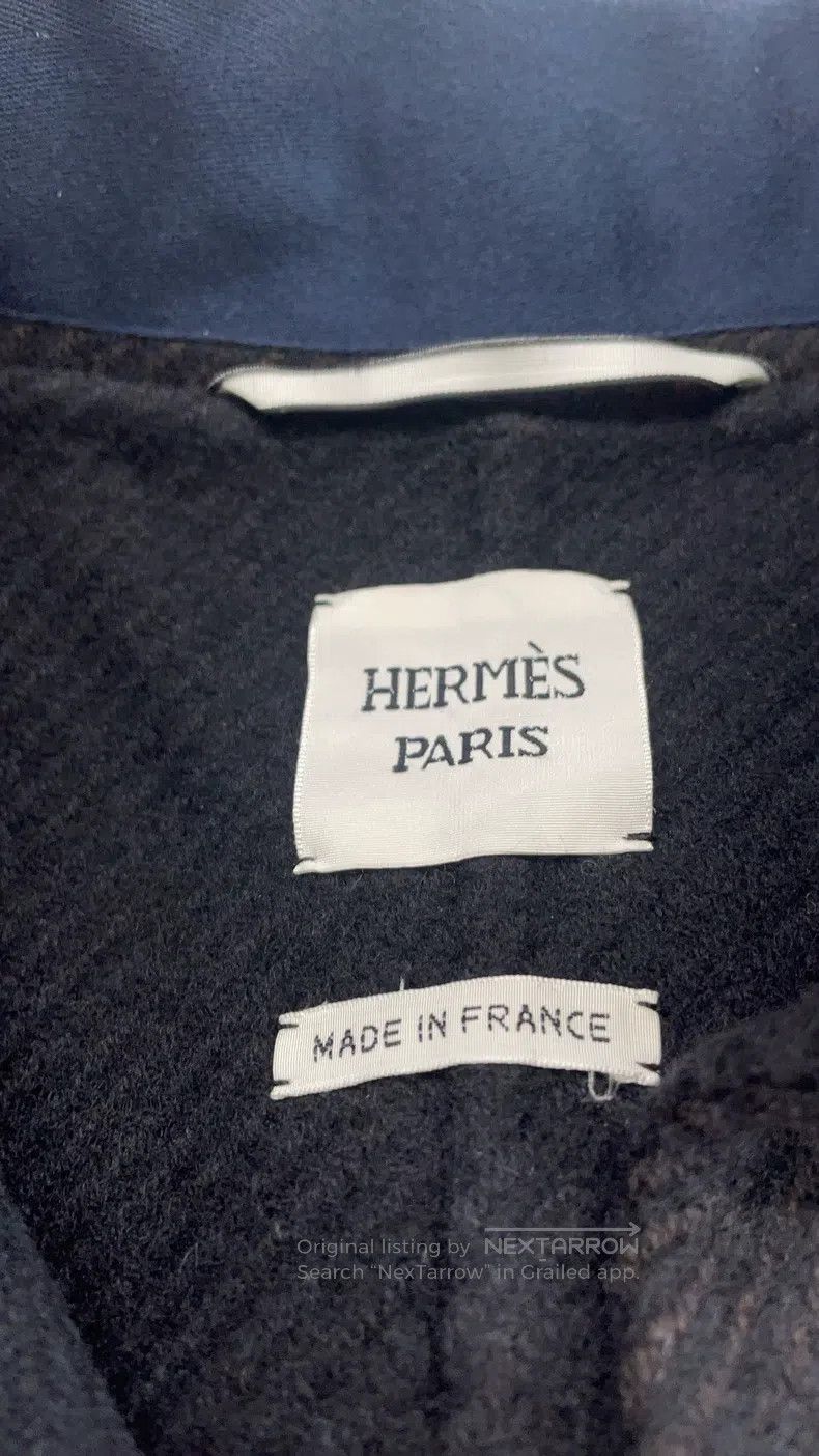 Hermes Hermes Black Lapel Wool Coat Size XS / US 0-2 / IT 36-38 - 3 Thumbnail