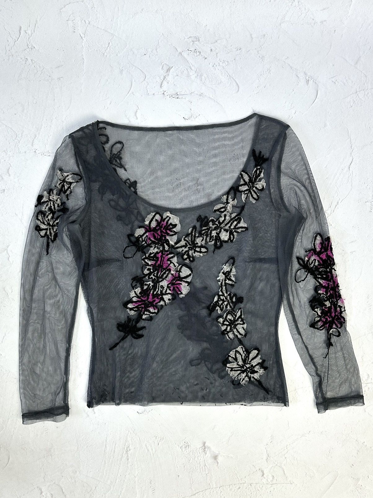 Beauty Beast × If Six Was Nine × Vintage Vintage Mesh Floral Sweater Size M / US 6-8 / IT 42-44 - 1 Thumbnail
