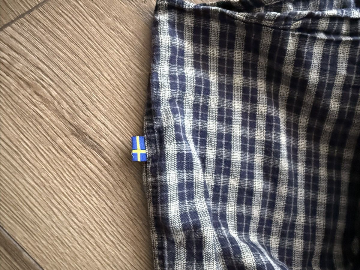 Fjallraven Fjällräven Plaid Flannel Shirt Blue White Check Long Sleeve Size US L / EU 52-54 / 3 - 3 Thumbnail