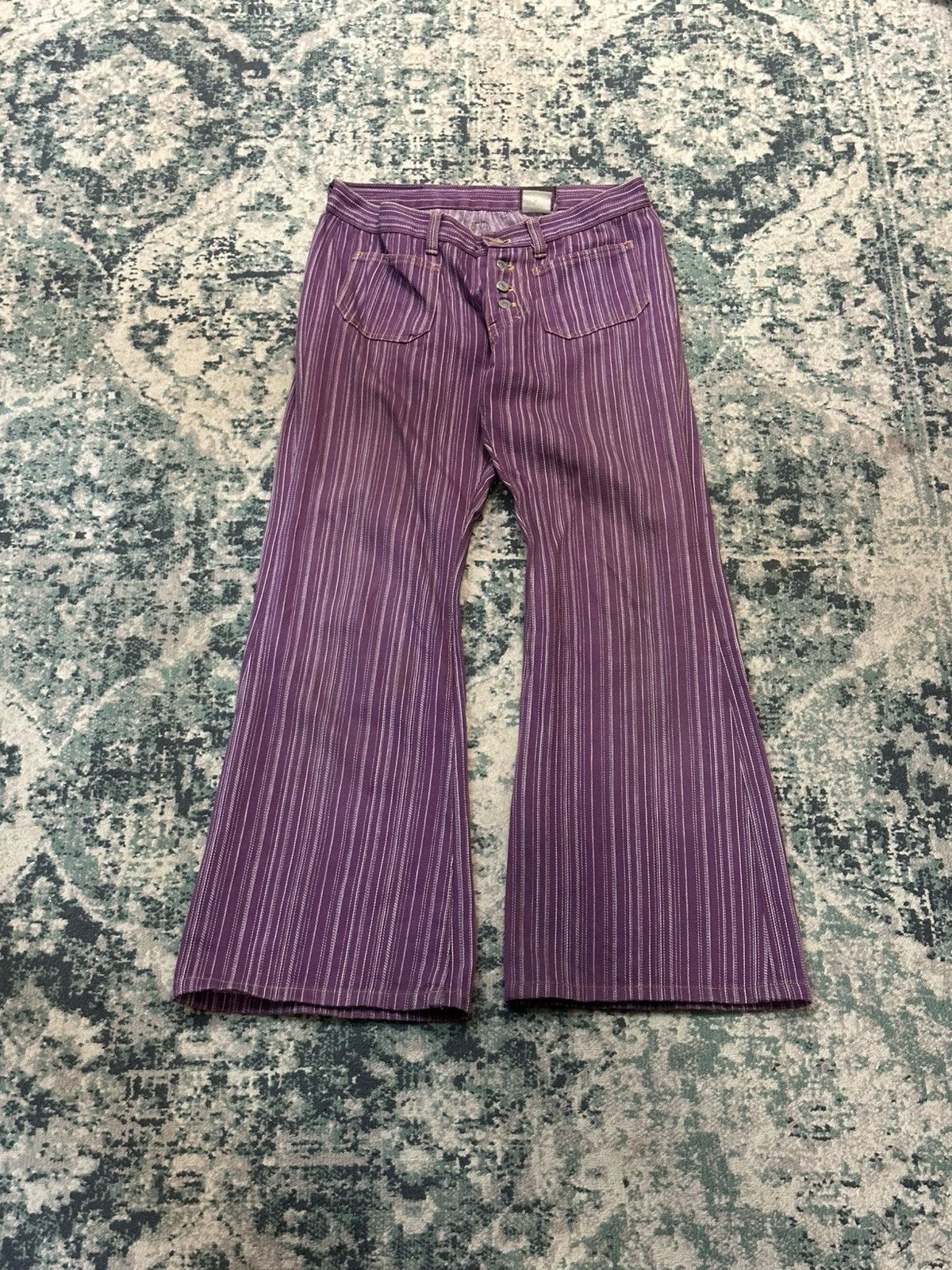 Japanese Brand Japanese Ozone Community Hickory Double Pocket Pants Size US 27 - 4 Thumbnail