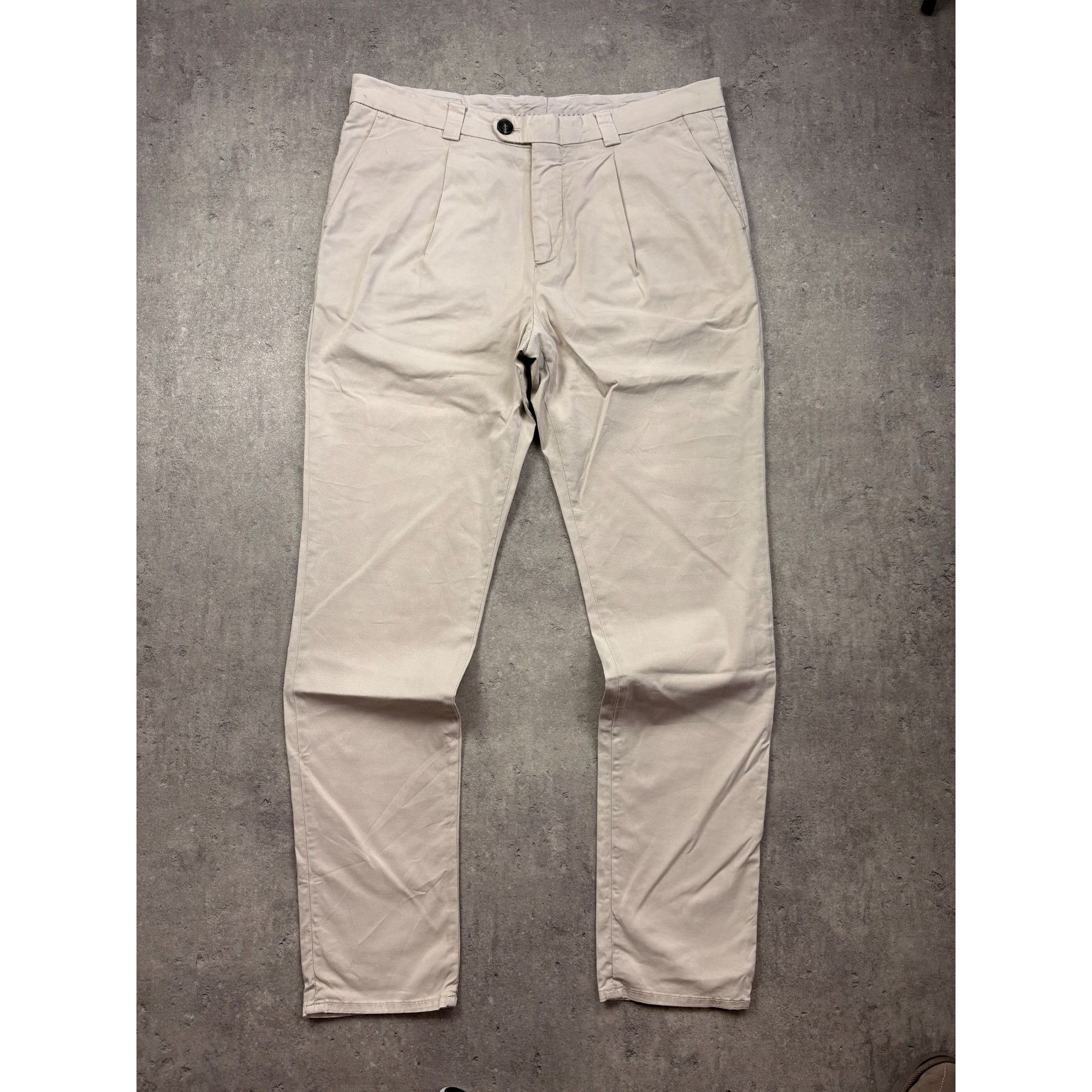 Brunello Cucinelli BRUNELLO CUCINELLI Luxury Chinos | Beige | Size EU 52 (US 36 Size US 36 / EU 52 - 1 Thumbnail