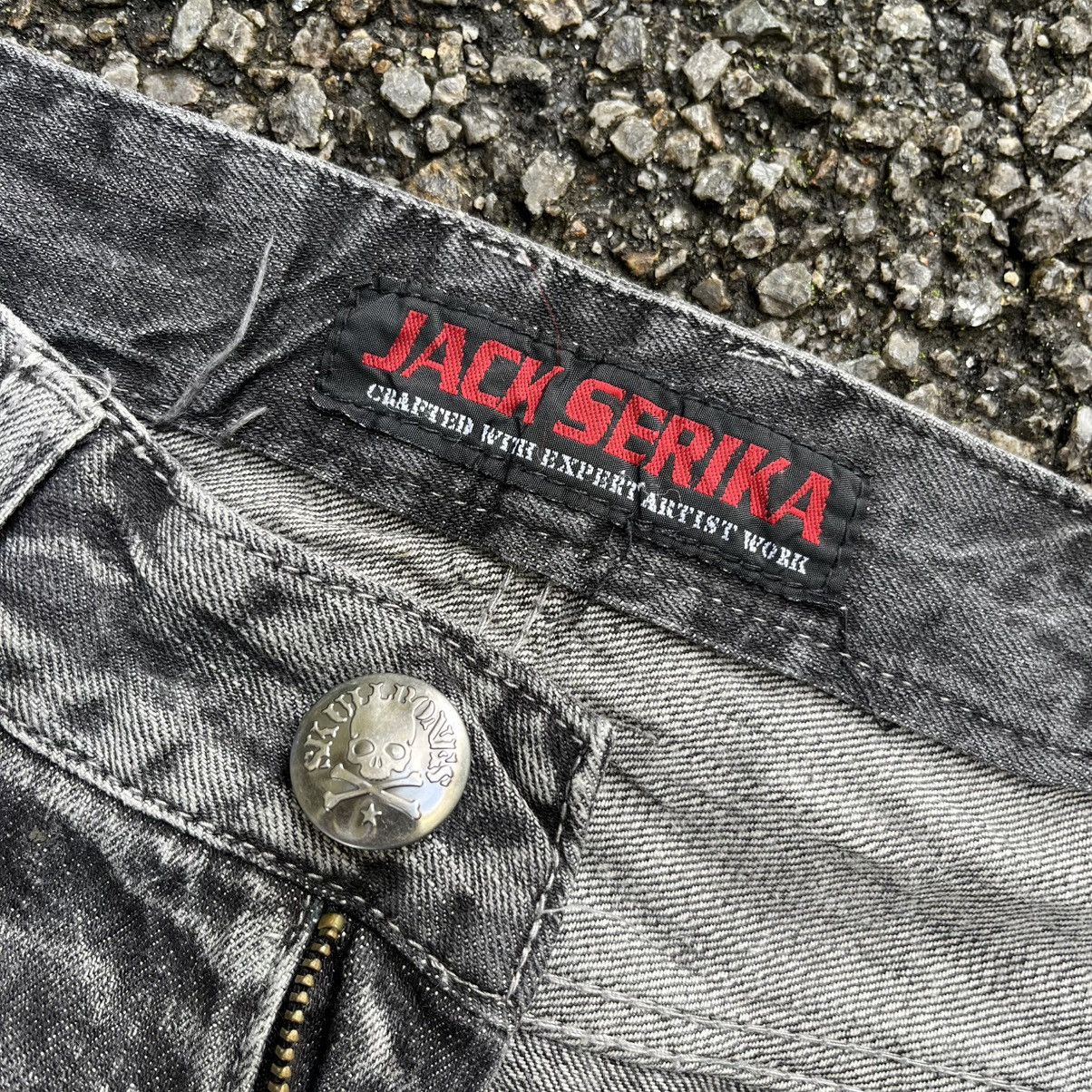 Hysteric Glamour Flared Jack Serika Artist Work Spider Web Distressed Jeans Size US 32 / EU 48 - 9 Thumbnail