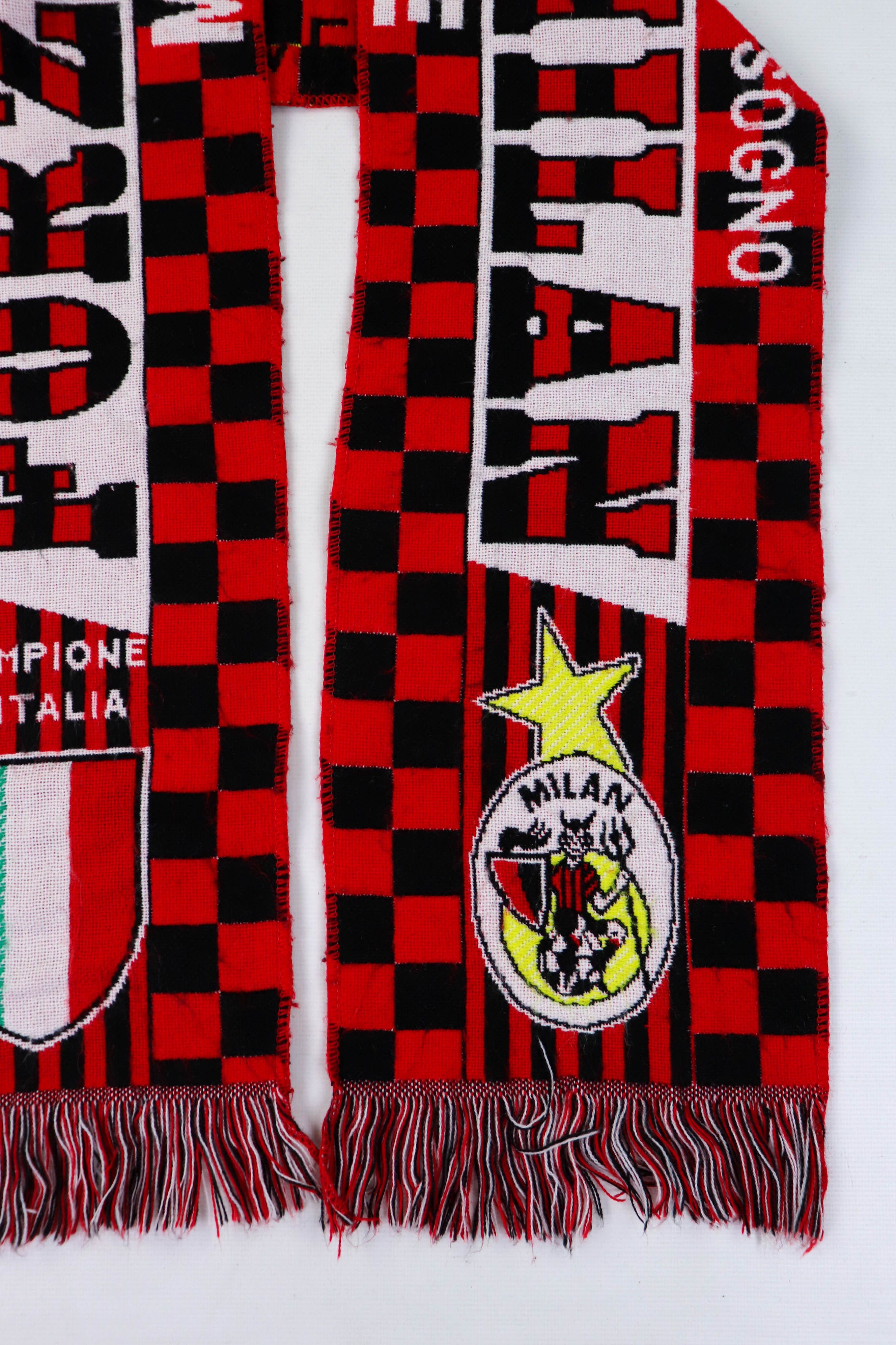 Vintage Vintage Forza Milan Campione Soccer Football Scarf Size ONE SIZE - 6 Thumbnail