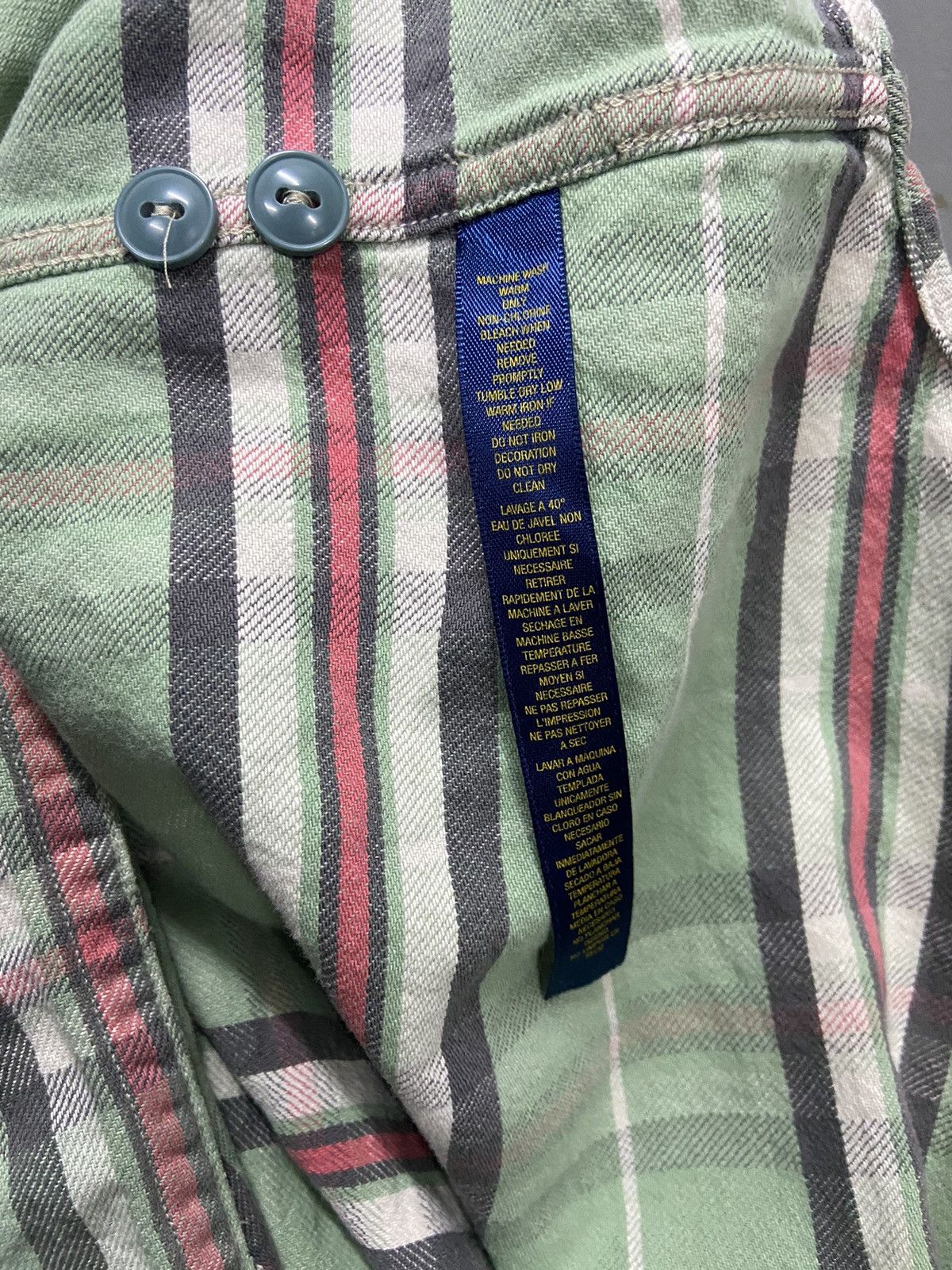 Japanese Brand RALPH LAUREN RUGBY BUTTON UP FLANELL Size US S / EU 44-46 / 1 - 11 Thumbnail