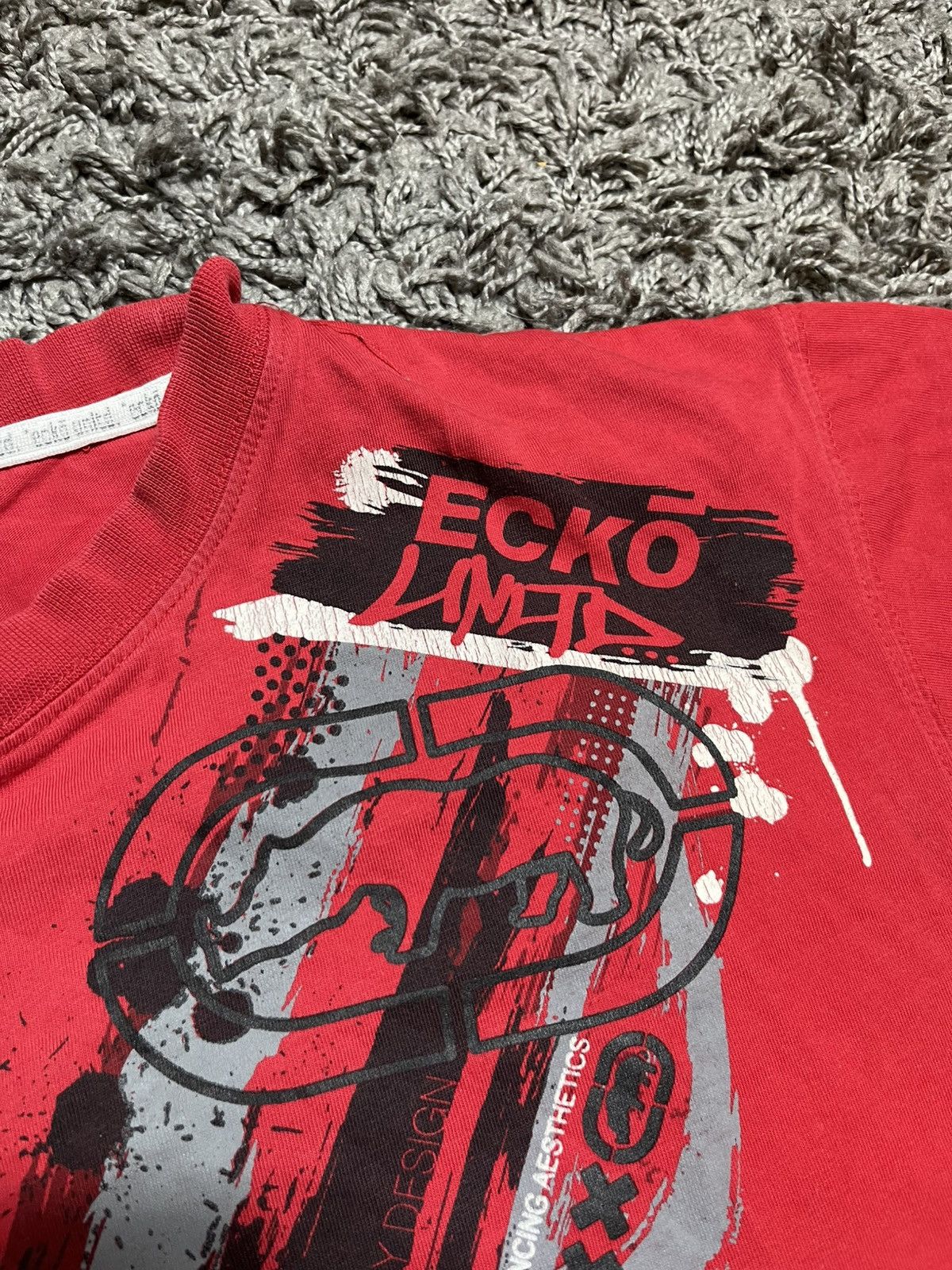 Ecko Unltd. × Vintage ECKO UNLMTD VINTAGE Y2K SKATEBOARD PRINTED RED T-SHIRT Size US M / EU 48-50 / 2 - 3 Thumbnail