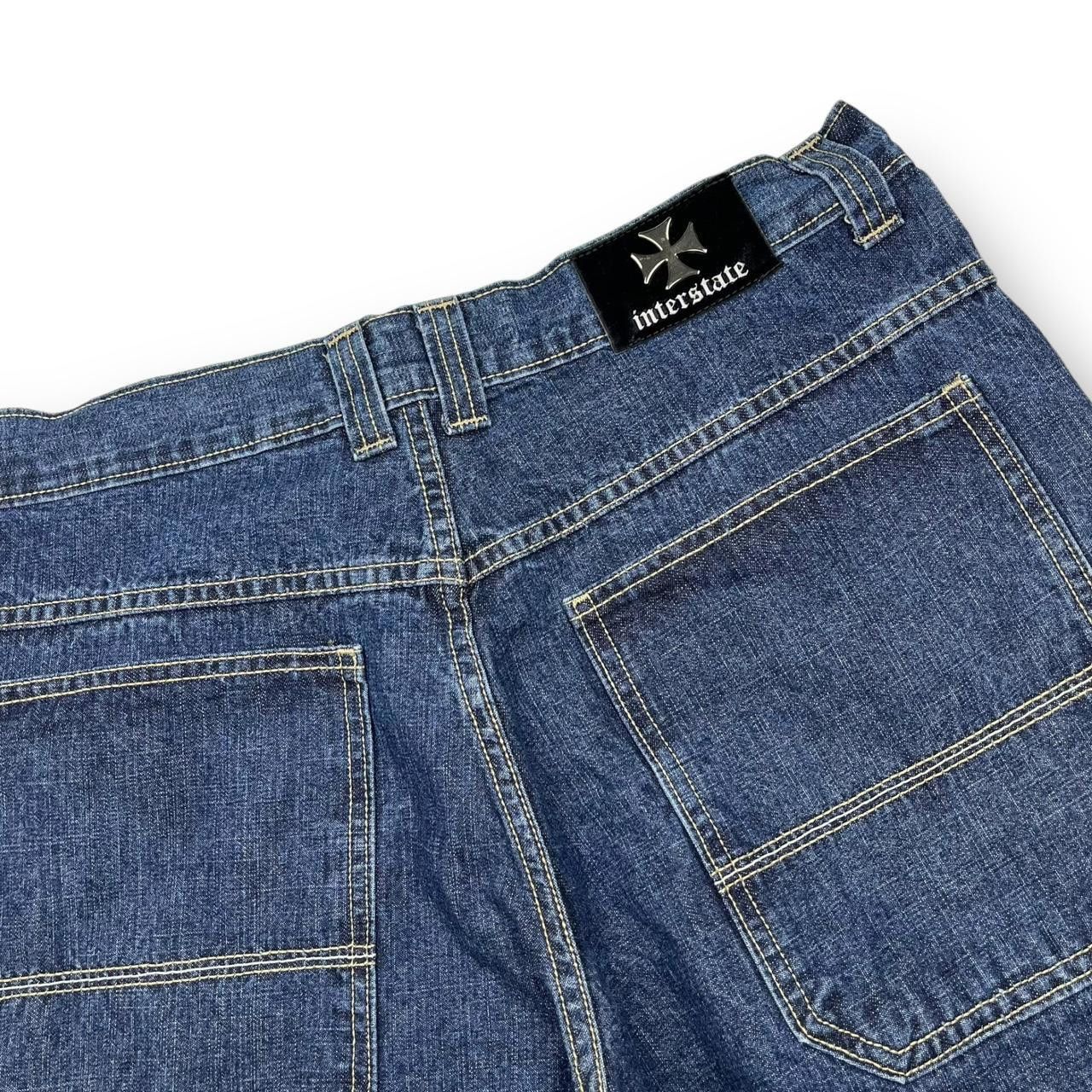 Designer Interstate Blue Jorts Size US 35 - 5 Thumbnail