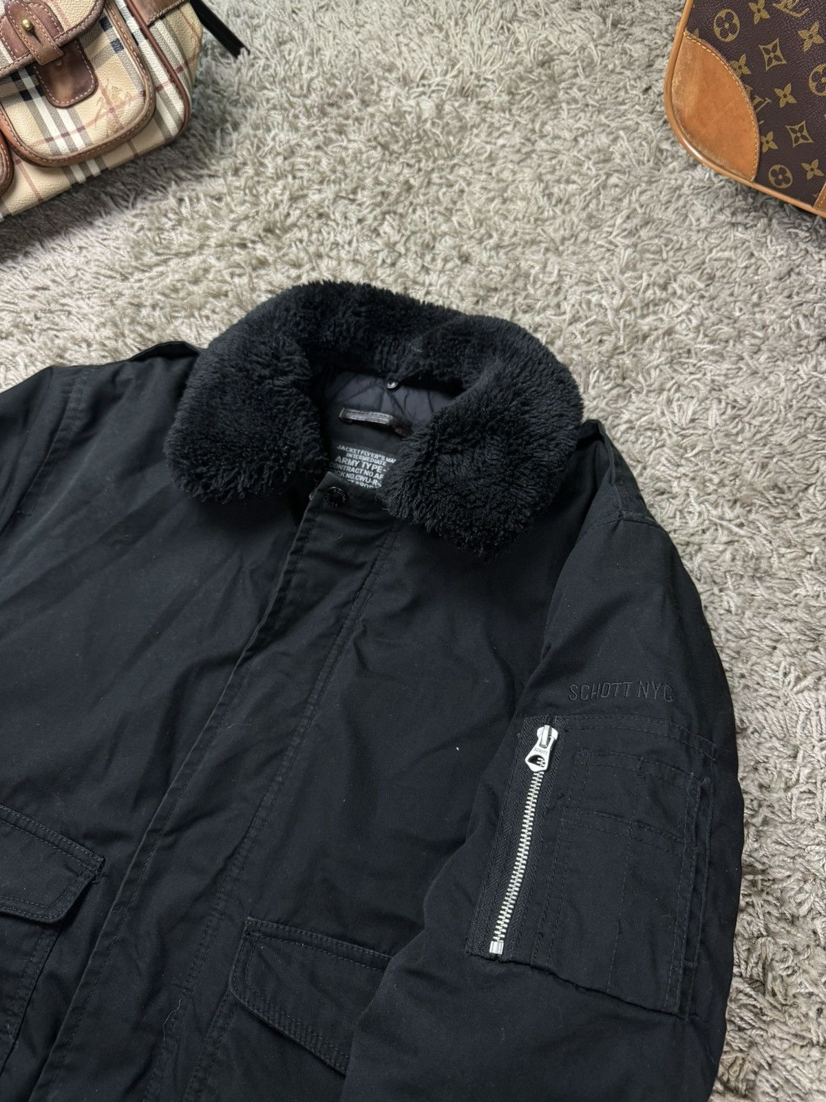 Schott Vintage bomber jacket Schott USA original casual item Size US L / EU 52-54 / 3 - 2 Thumbnail
