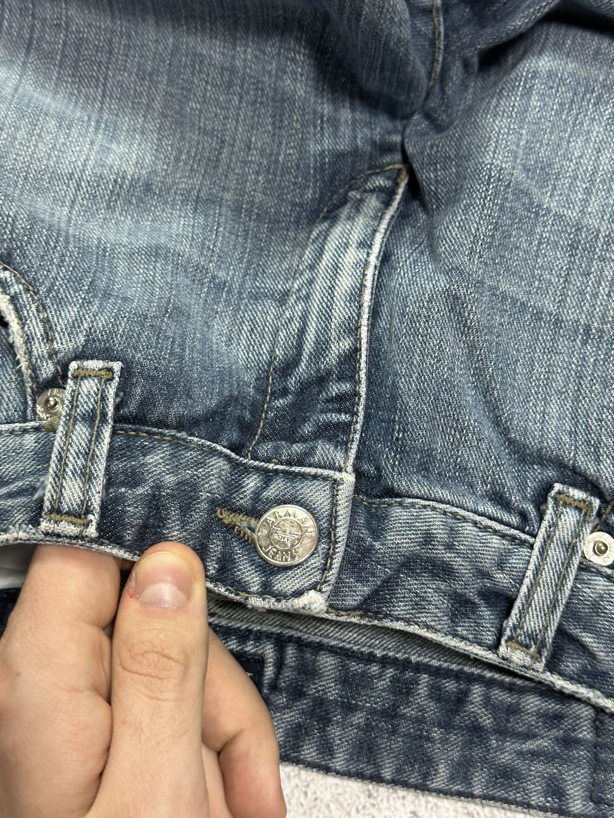Emporio Armani Emporio Armany If Six Was Nine Style Flared Jeans Y2K Logo Size US 29 - 15 Thumbnail