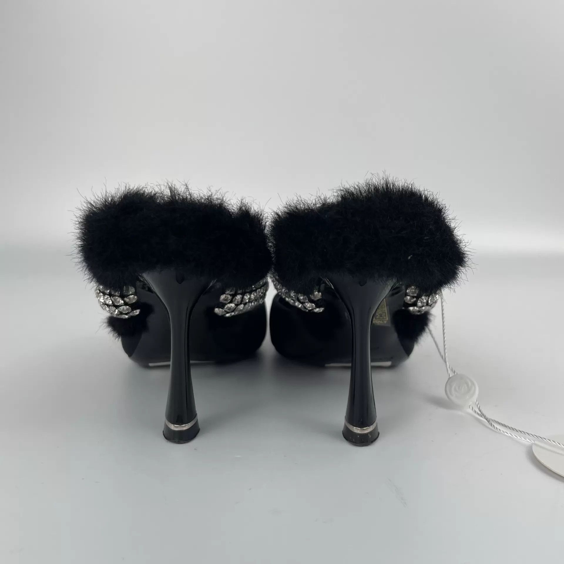 Alexander Wang Alexander Wang Pointed Toe Fur Heels Black 37 Size US 6.5 / IT 36.5 - 4 Thumbnail