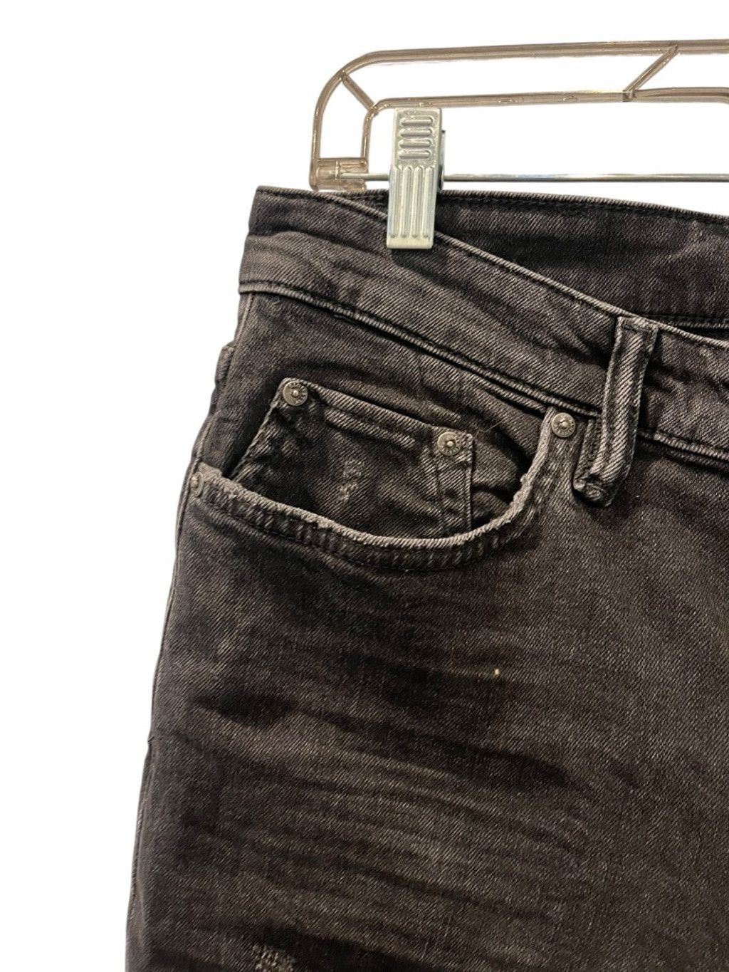 Allsaints AllSaints Rex Button Fly Black Jeans Men's Size 30x29 Size US 30 / EU 46 - 5 Thumbnail