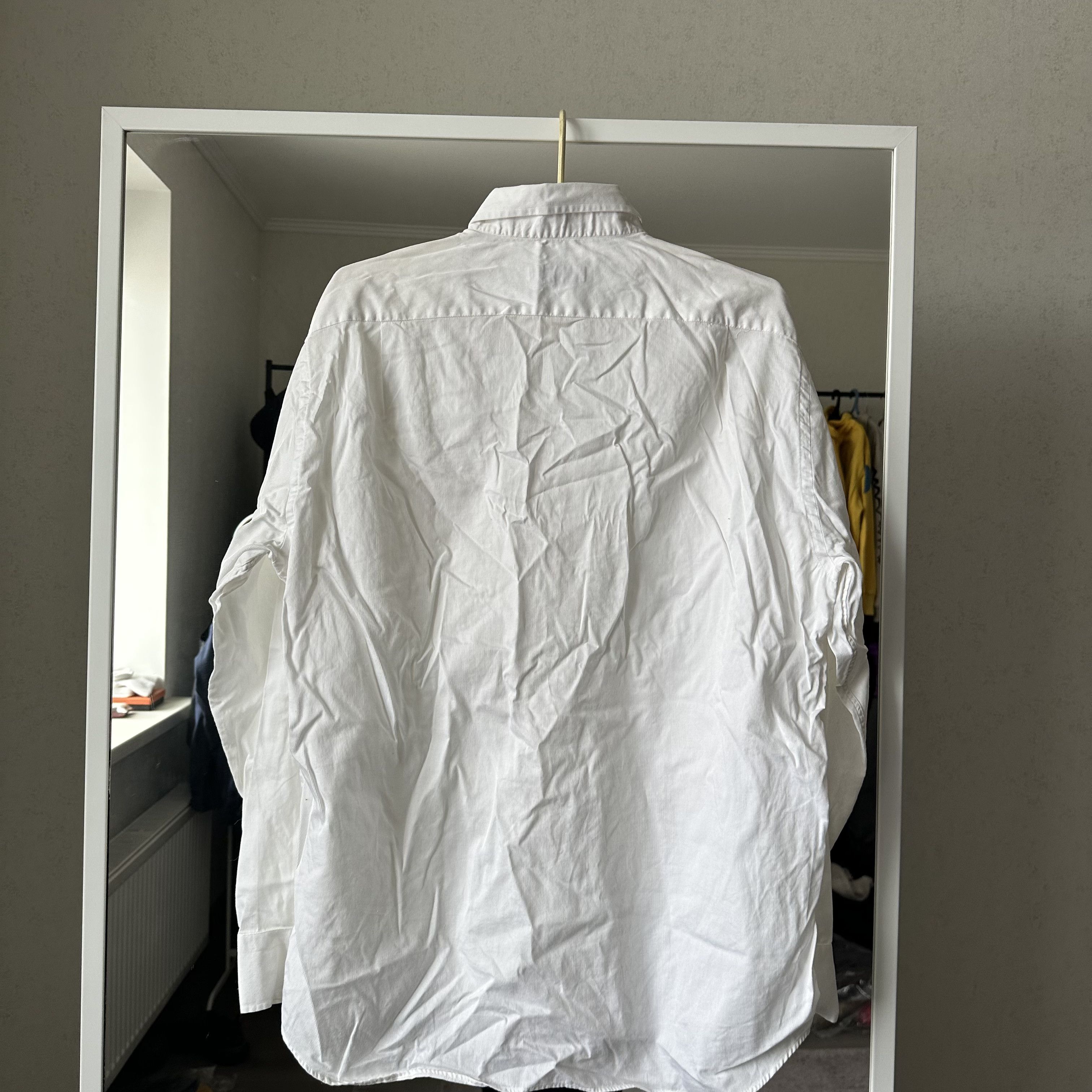 Christian Dior Monsieur Christian Dior Vintage White Velvet Embroidered Logo Shirt Size US XL / EU 56 / 4 - 8 Thumbnail