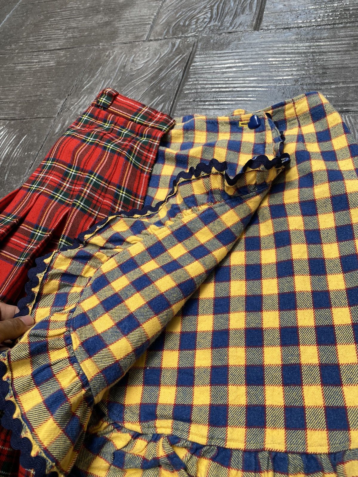 Japanese Brand 🔥RARE🔥 Mezzo Piano Split Yellow/Red Tartan Seditionaries Size 27" / US 4 / IT 40 - 7 Thumbnail