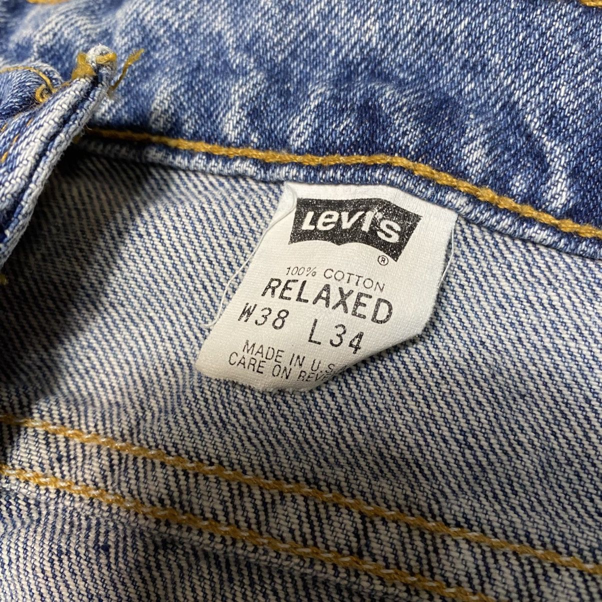 Levi's × Vintage Vintage Levi’s 540 Relaxed Blue Denim Jeans USA 90s Size US 37 - 3 Thumbnail