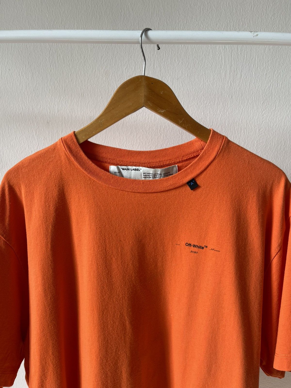 Off-White F/W2020 Off White Orange Tee A1 Size US XL / EU 56 / 4 - 4 Thumbnail
