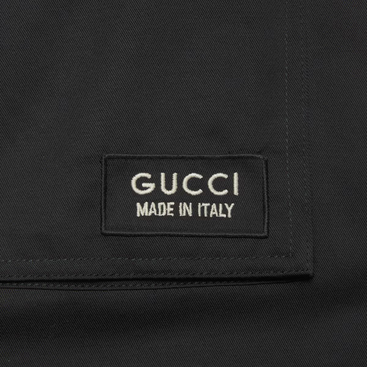 Gucci o1mt1gz0225 Cotton Drill Cargo Trousers With Patch in Black Size US 30 / EU 46 - 3 Thumbnail