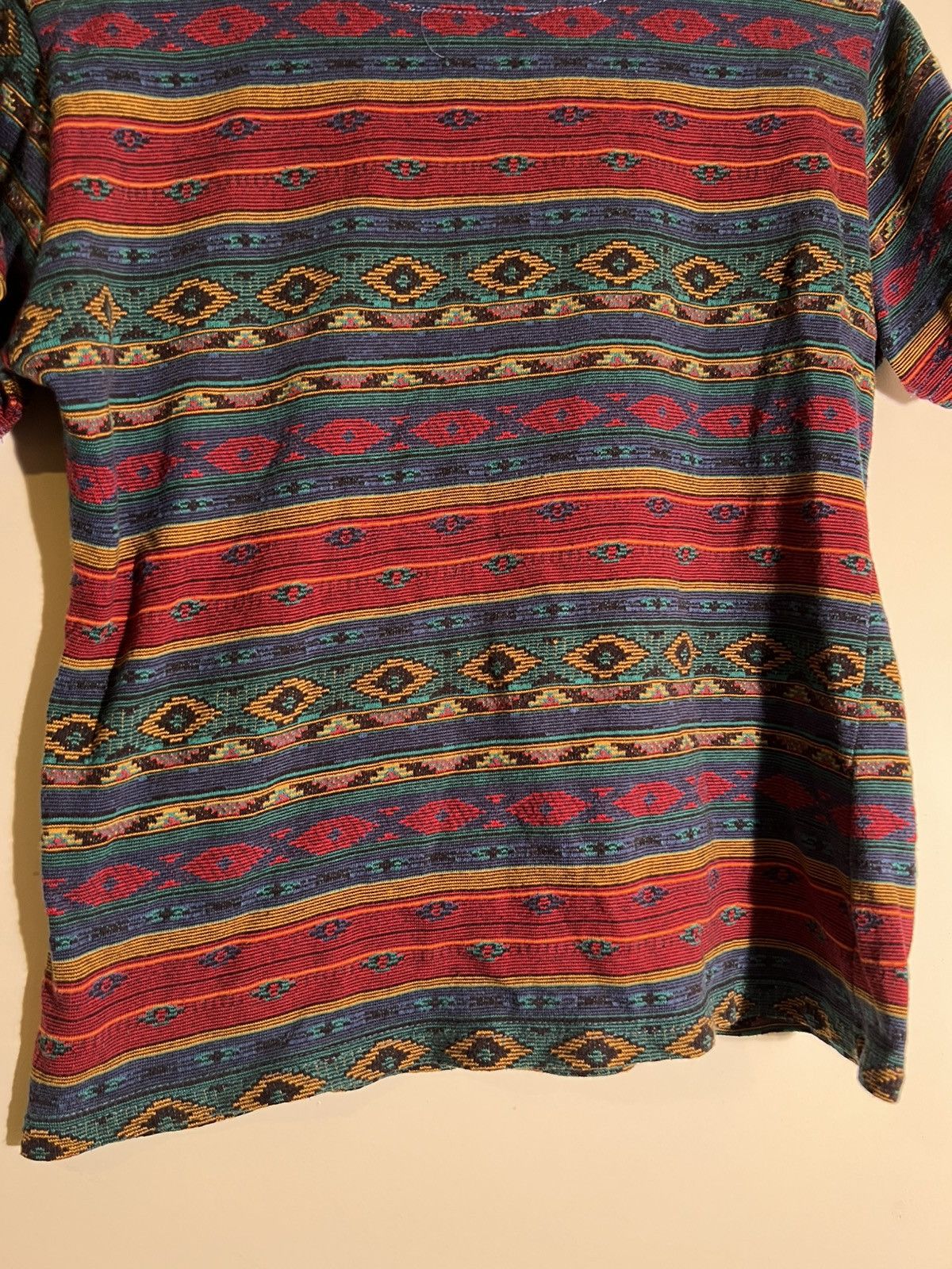 Vintage 90’s 2000’s Y2K VTG Vintage One Step Up Multi Pattern Shirt Size M / US 6-8 / IT 42-44 - 6 Thumbnail