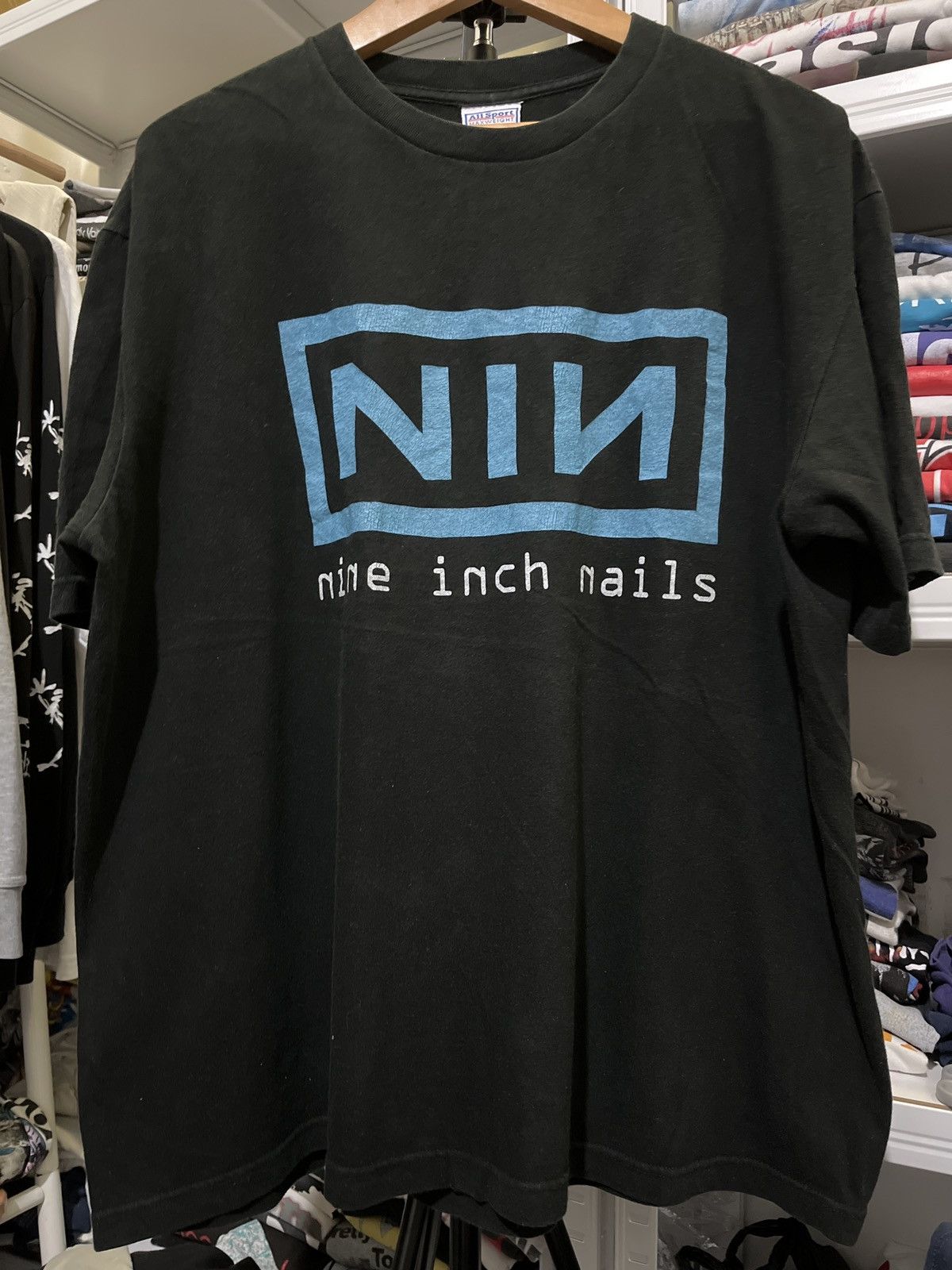 All Sport Vintage Nine Inch Nails 95 96 Tour Shirt Size US XL / EU 56 / 4 - 1 Thumbnail