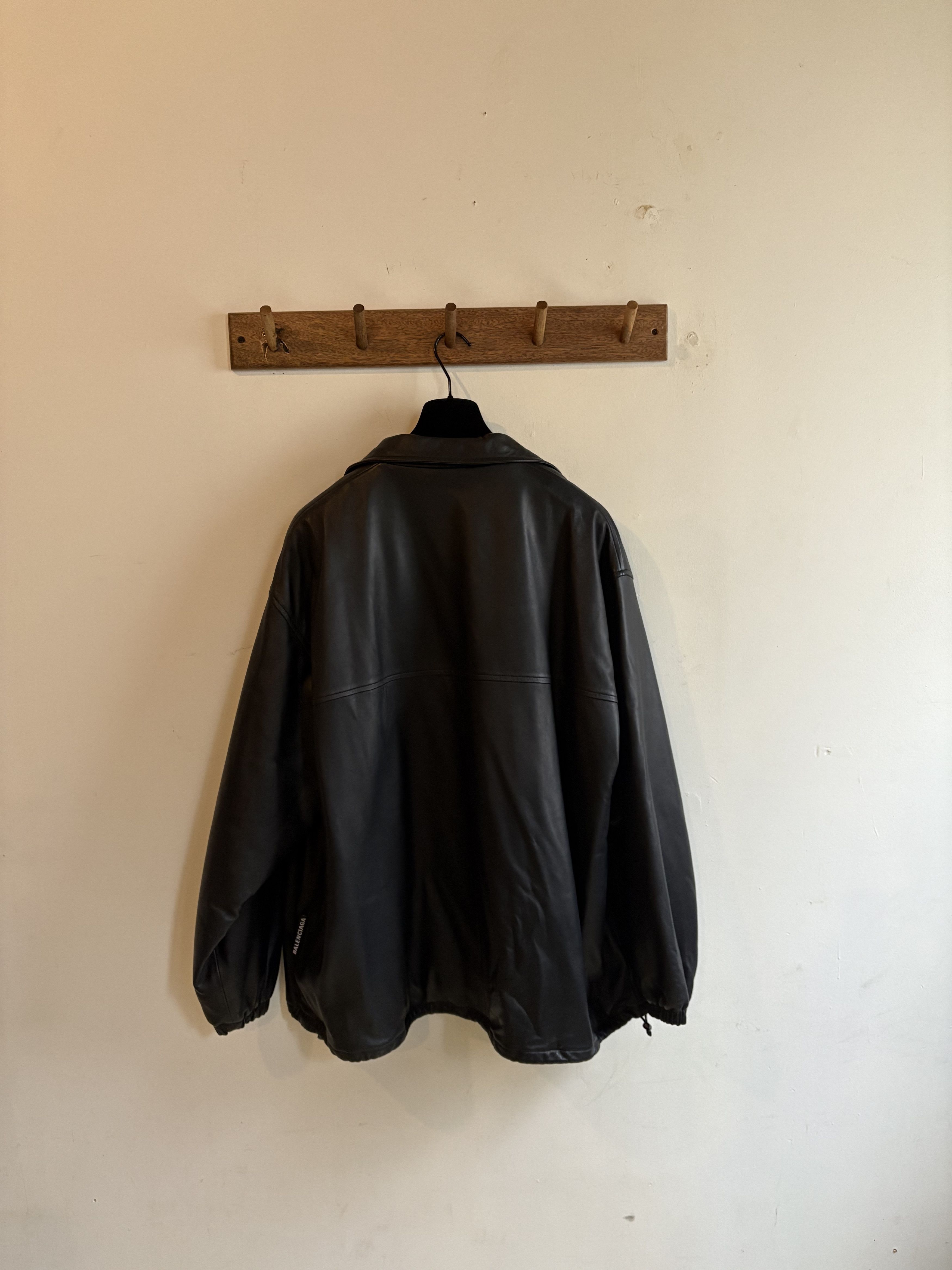 Balenciaga Balenciaga Lamb Leather Track Top Jacket Size US S / EU 44-46 / 1 - 7 Thumbnail