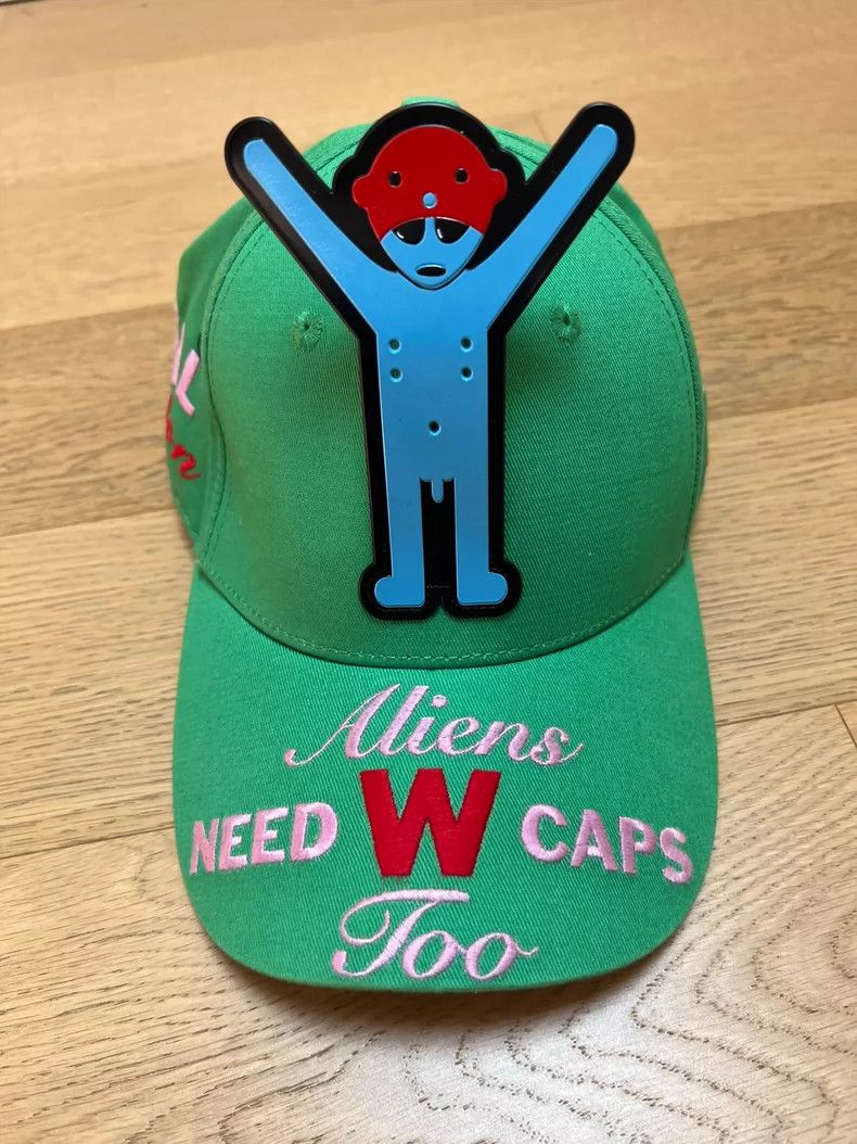 Walter Van Beirendonck Walter Van Beirendonck Green Alien Cap - dmc Size ONE SIZE - 1 Thumbnail