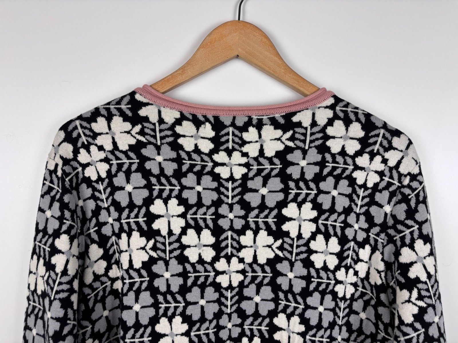 Gudrun Sjoden Gudrun Sjoden Floral Cardigan Organic Cotton Black White XL Size XL / US 12-14 / IT 48-50 - 6 Thumbnail