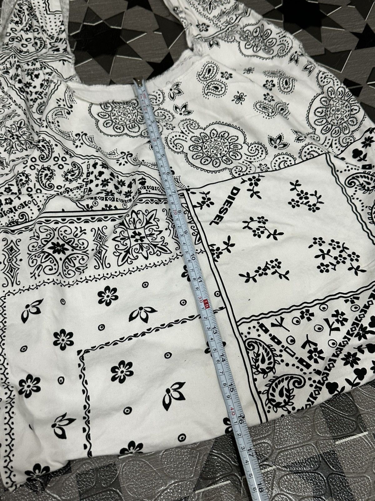 Diesel Diesel Paisley Design Eco Tote Bag Size ONE SIZE - 3 Thumbnail