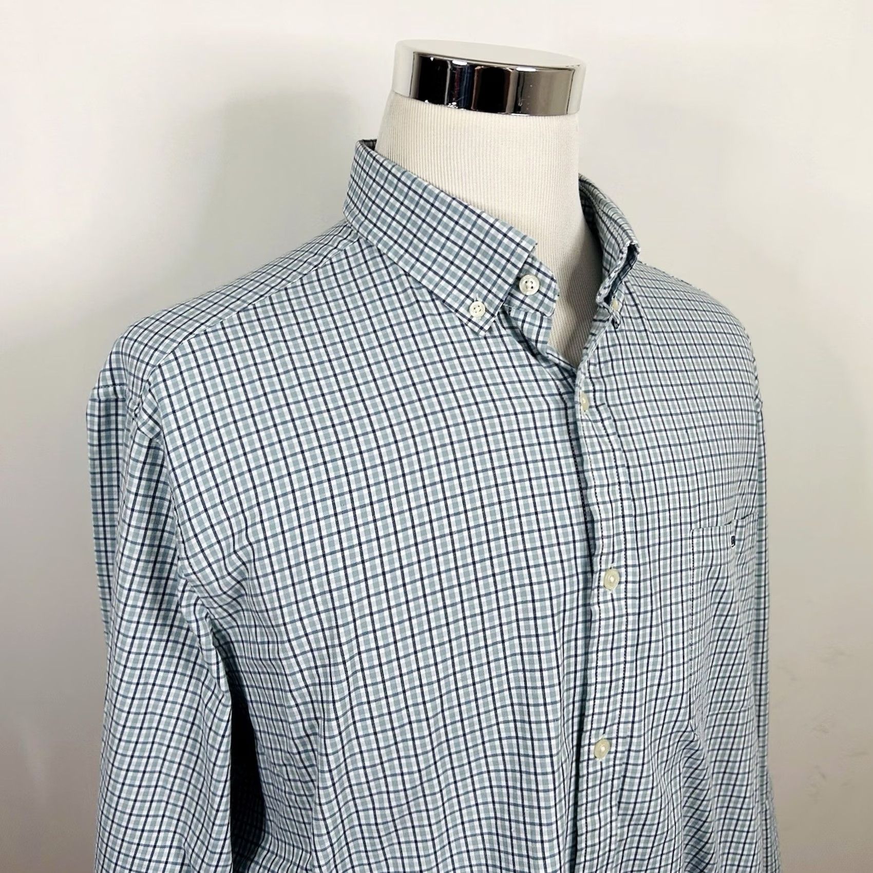 Vineyard Vines Vineyard Vines Tucker Shirt 2XL Classic Fit Button-Front Plaid Blue White Shirt Mens Regular Long Sleeve Size US XXL / EU 58 / 5 - 2 Thumbnail