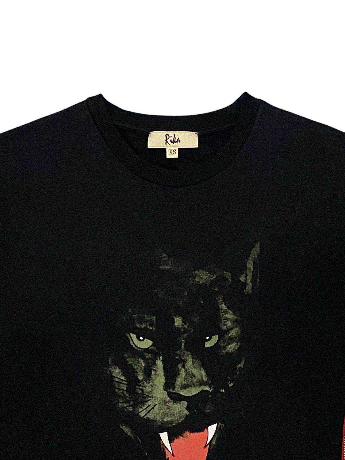 Designer × Japanese Brand Rika Studio Black Panther Print Sweat Top Size XS / US 0-2 / IT 36-38 - 3 Thumbnail