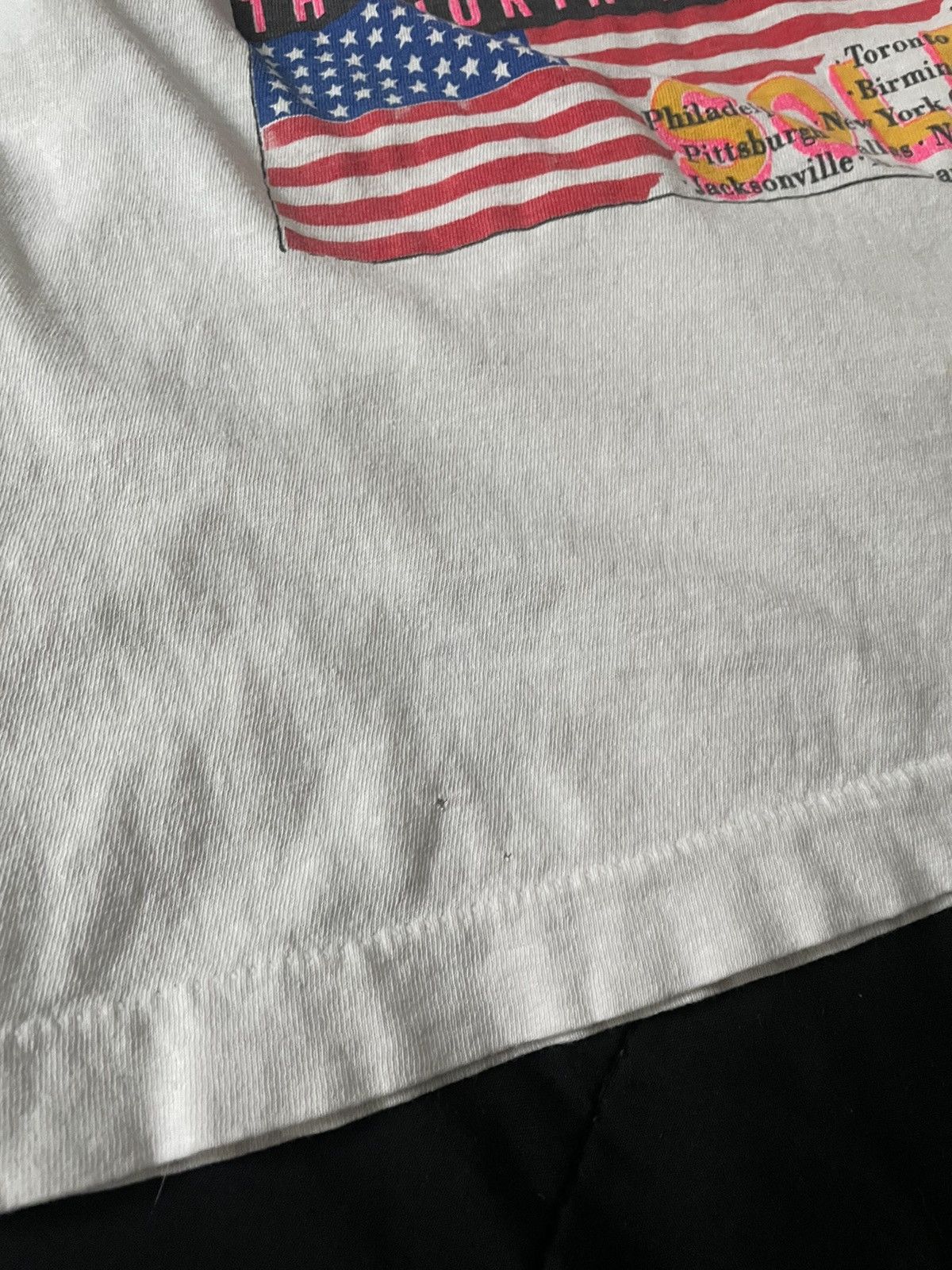 Band Tees × The Rolling Stones × Vintage Vintage 1989 Rolling Stones The North American Tour single stitch shirt Size US L / EU 52-54 / 3 - 14 Thumbnail