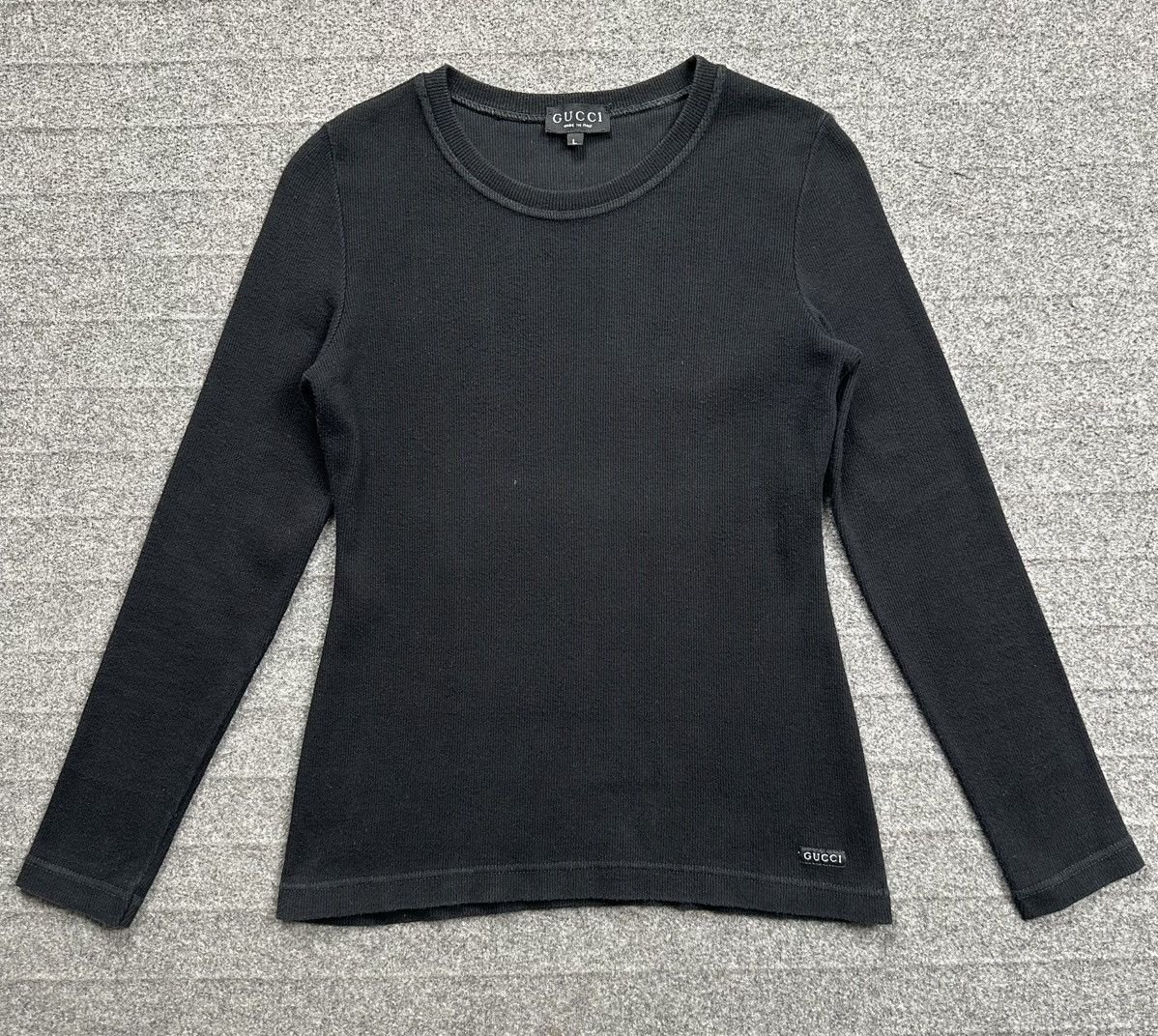 Gucci Gucci - Tom ford S/S96 Ribbed Knit Long Sleeve Shirt Size US L / EU 52-54 / 3 - 1 Thumbnail