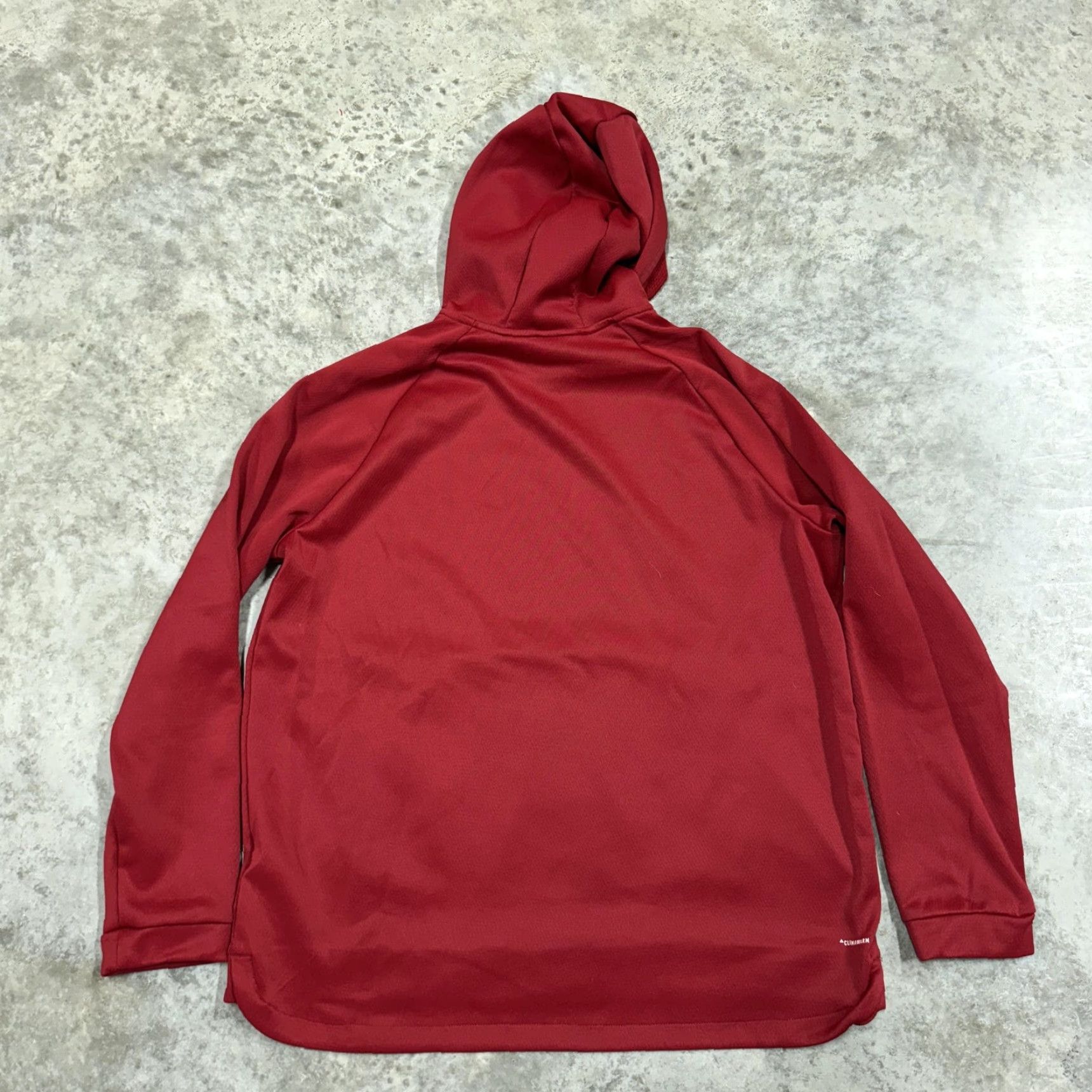 Adidas Adidas Hoodie Sweatshirt Womens XL Red Graphic Logo Pullover Training Sports Hooded Pockets Size XL / US 12-14 / IT 48-50 - 6 Thumbnail