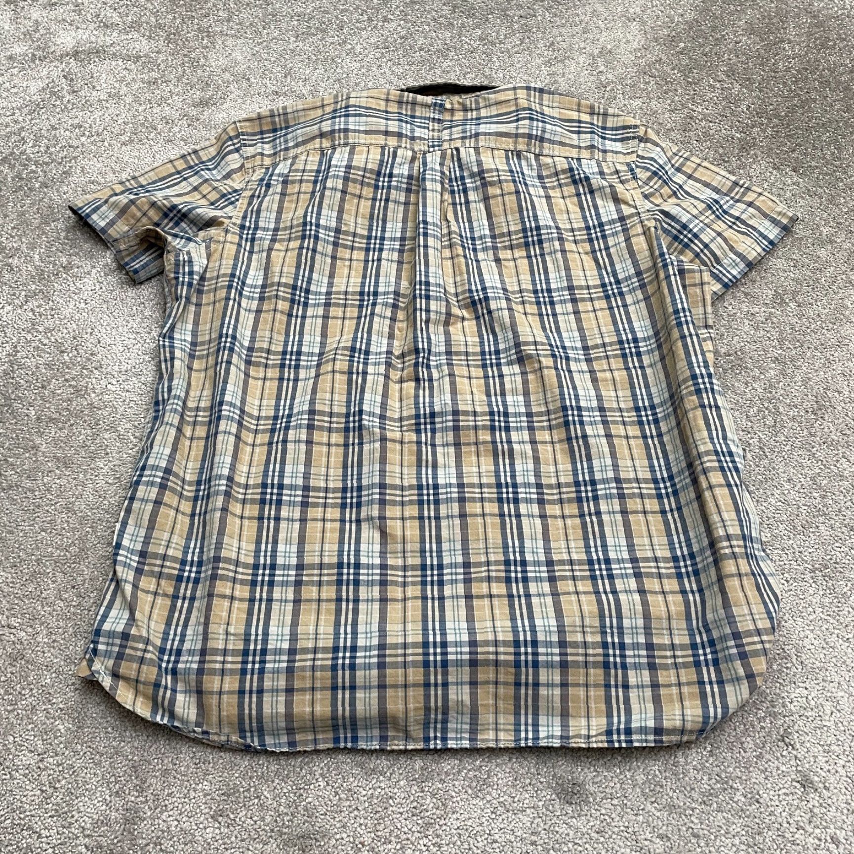The North Face The North Face Plaid Shirt Mens XL Blue Brown Short Sleeve Casual Outdoor Top Size US XL / EU 56 / 4 - 2 Thumbnail