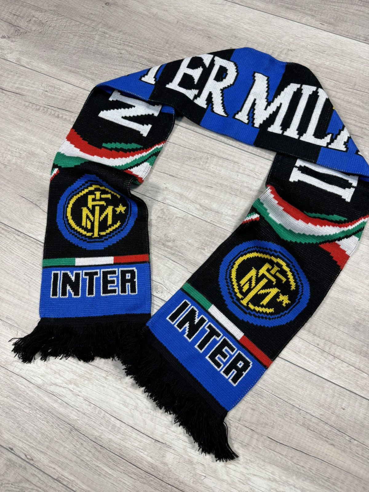 Vintage Inter Milan Italy Vintage IF6WAS9 Scarf Soccer Size ONE SIZE - 2 Thumbnail