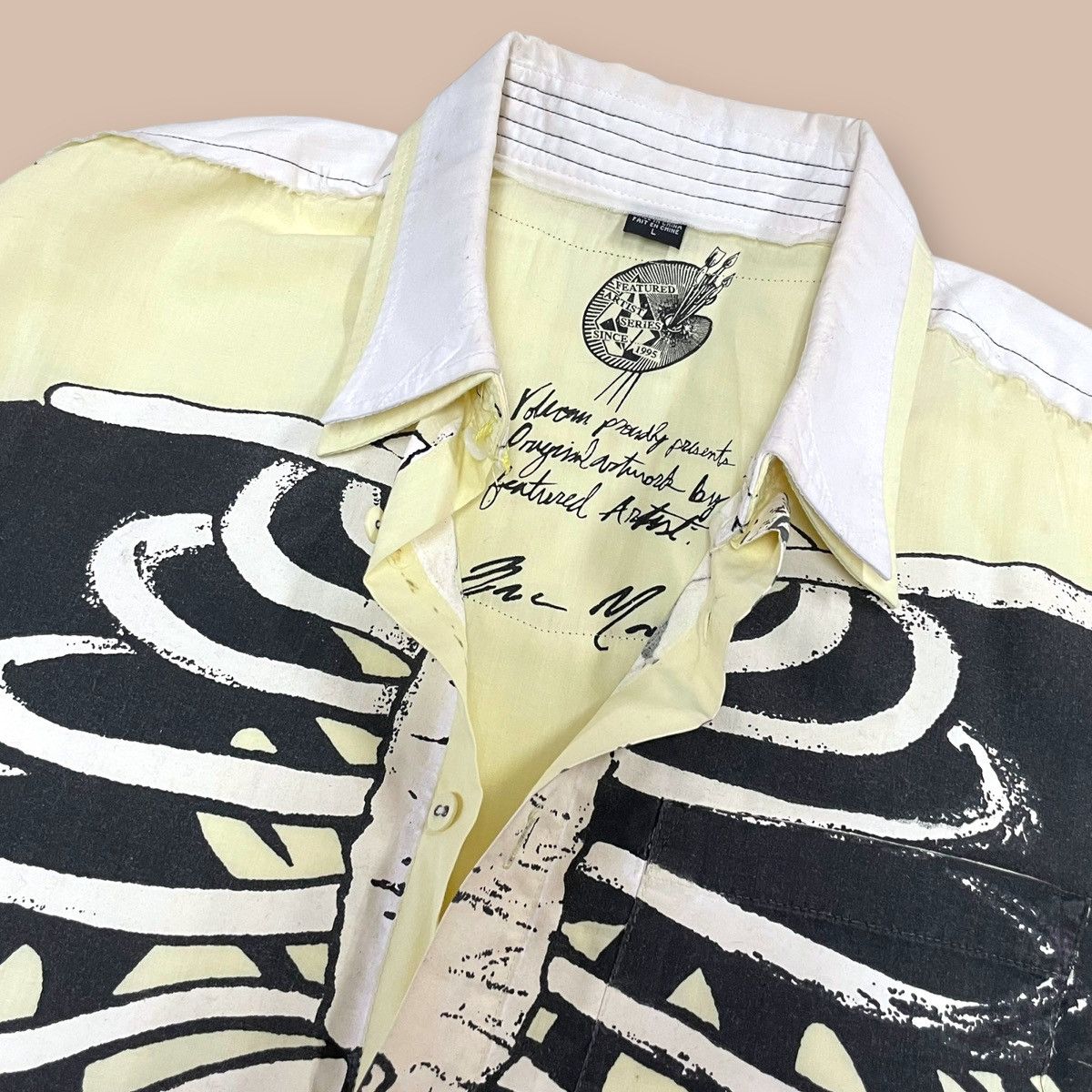 Volcom Volcom Featured Artist Series Zac Marben Skeleton L/S Shirt Size US L / EU 52-54 / 3 - 10 Thumbnail