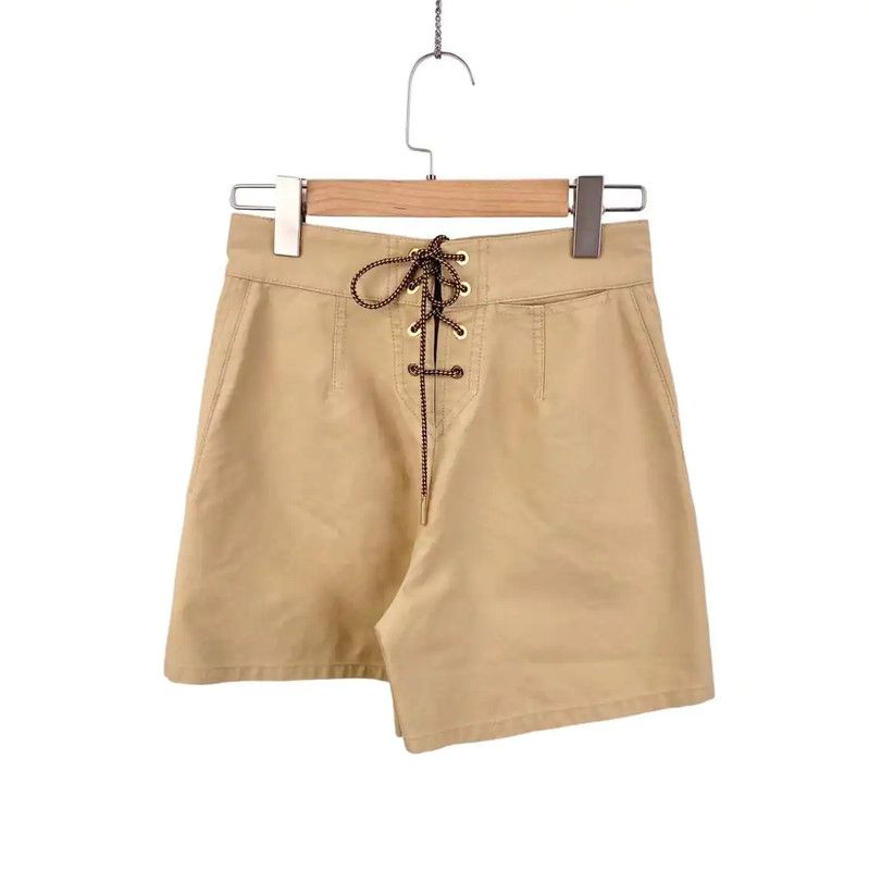 Louis Vuitton Louis Vuitton Beige Cotton Women's Shorts 0089 Size 28" / US 6 / IT 42 - 1 Thumbnail