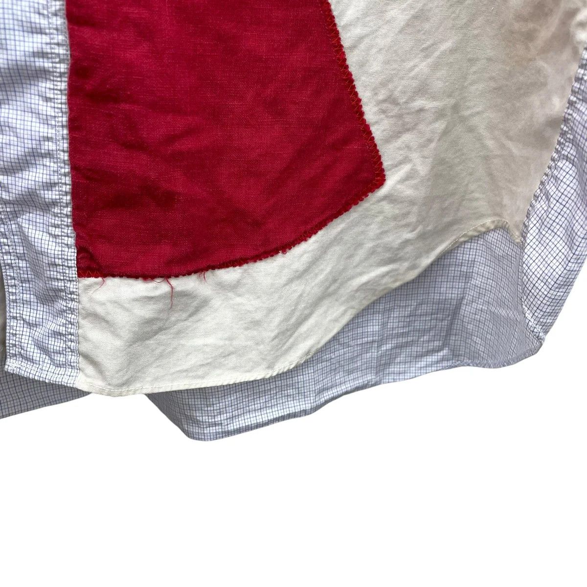Junya Watanabe AD2015 Patchwork Paneled Short Sleeve Shirt Size US XS / EU 42 / 0 - 4 Thumbnail