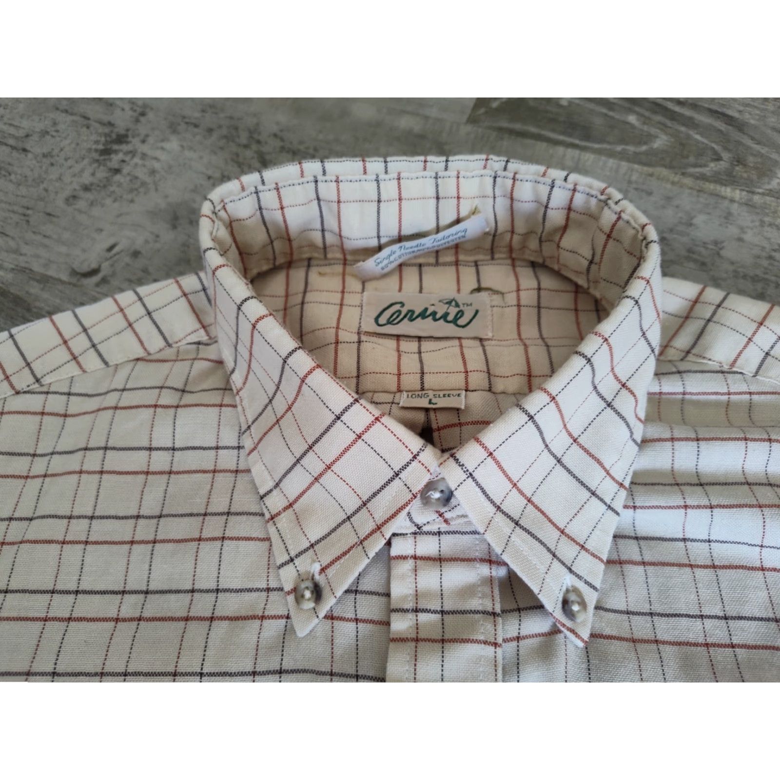 Vintage Vintage 60s 70s Arnie Button Up Plaid Shirt USA Made Mens L Single Needle Tailoring Button-Up Collared Shirt USA Made Size US L / EU 52-54 / 3 - 5 Thumbnail