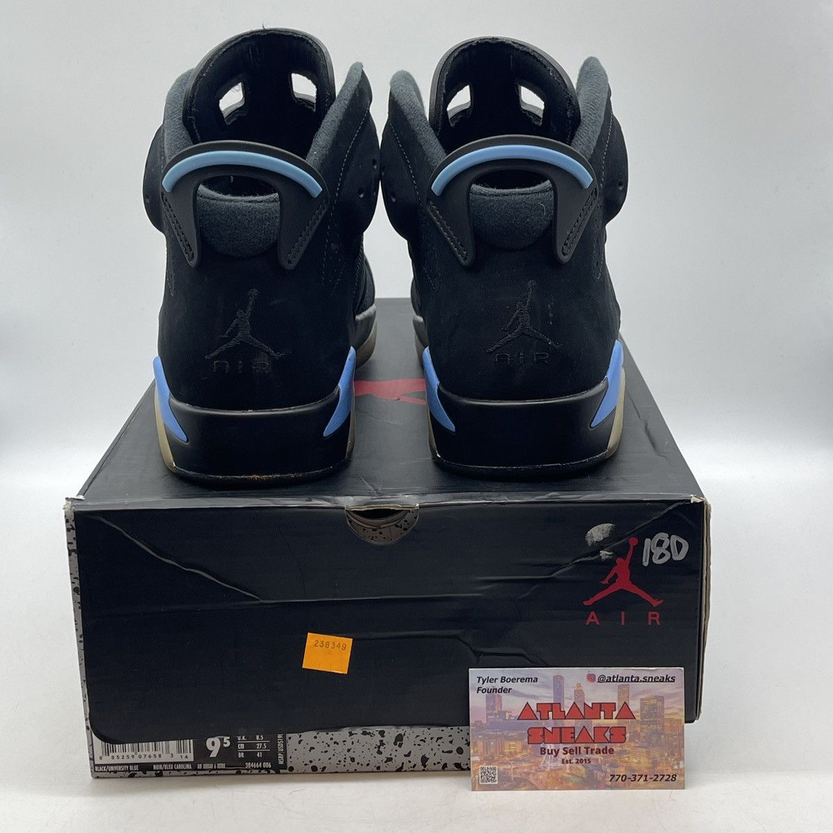 Jordan Brand Air Jordan 6 UNC Size US 9.5 / EU 42-43 - 3 Thumbnail