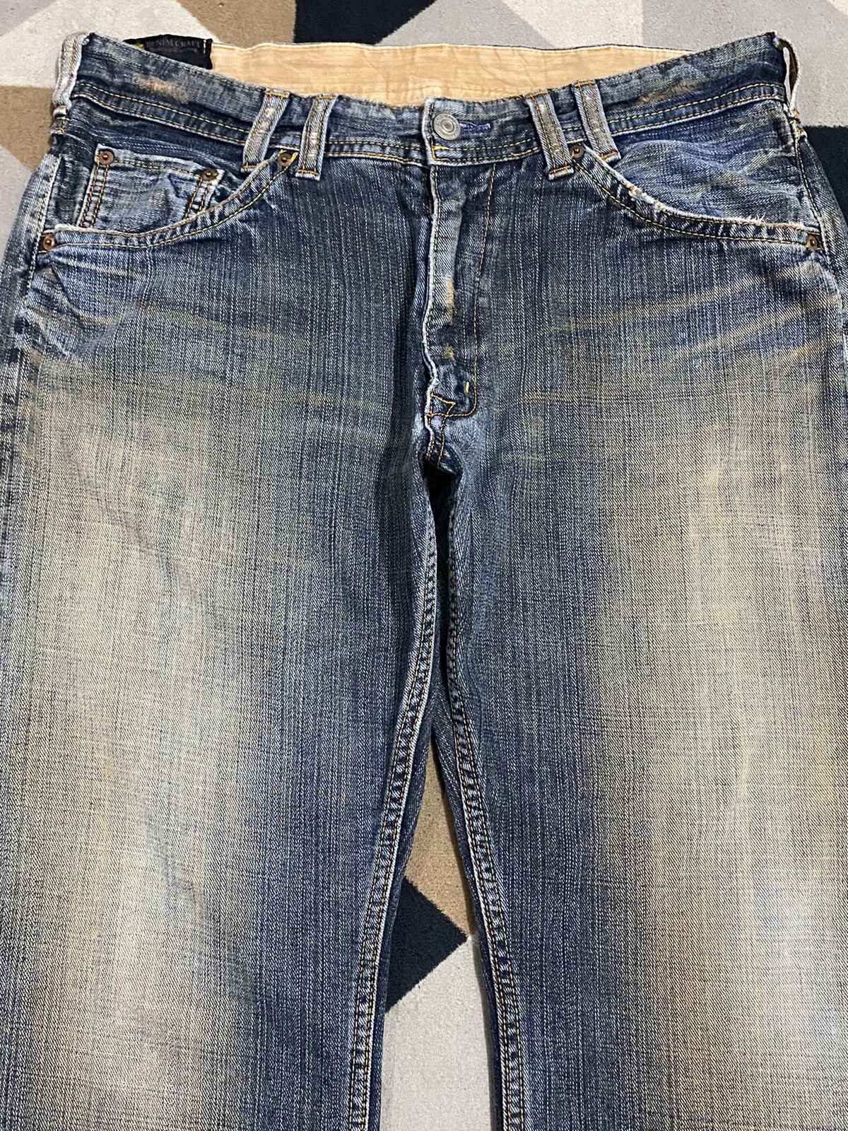 Japanese Brand Vintage Japanese Brands Mud Wash Distressed Loose Jeans Size US 36 / EU 52 - 3 Thumbnail