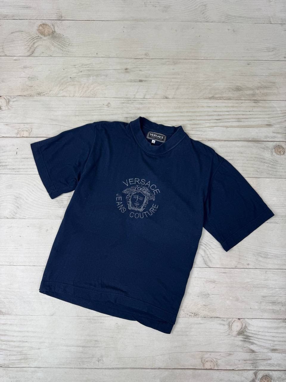 VERSACE JEANS COUTURE ネイビー Tシャツ XS 【公式通販】