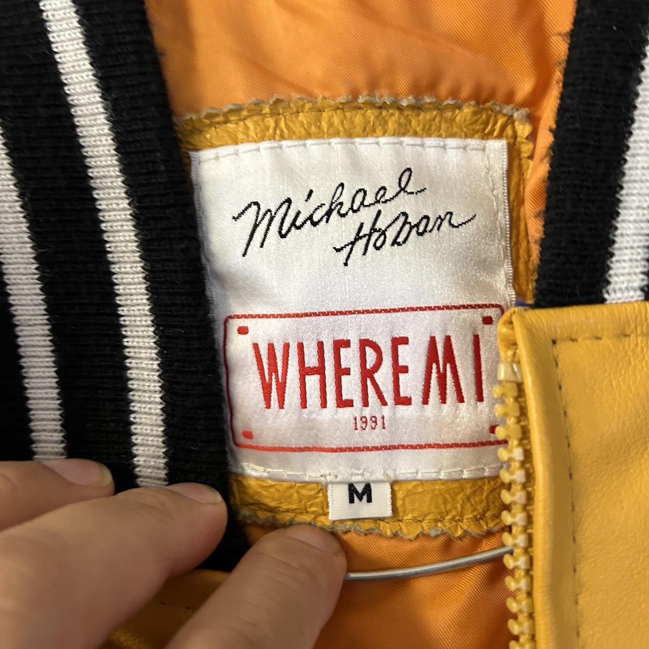 Other Michael Hoban Vintage 90s Leather Basketball Jacket Size US M / EU 48-50 / 2 - 4 Thumbnail