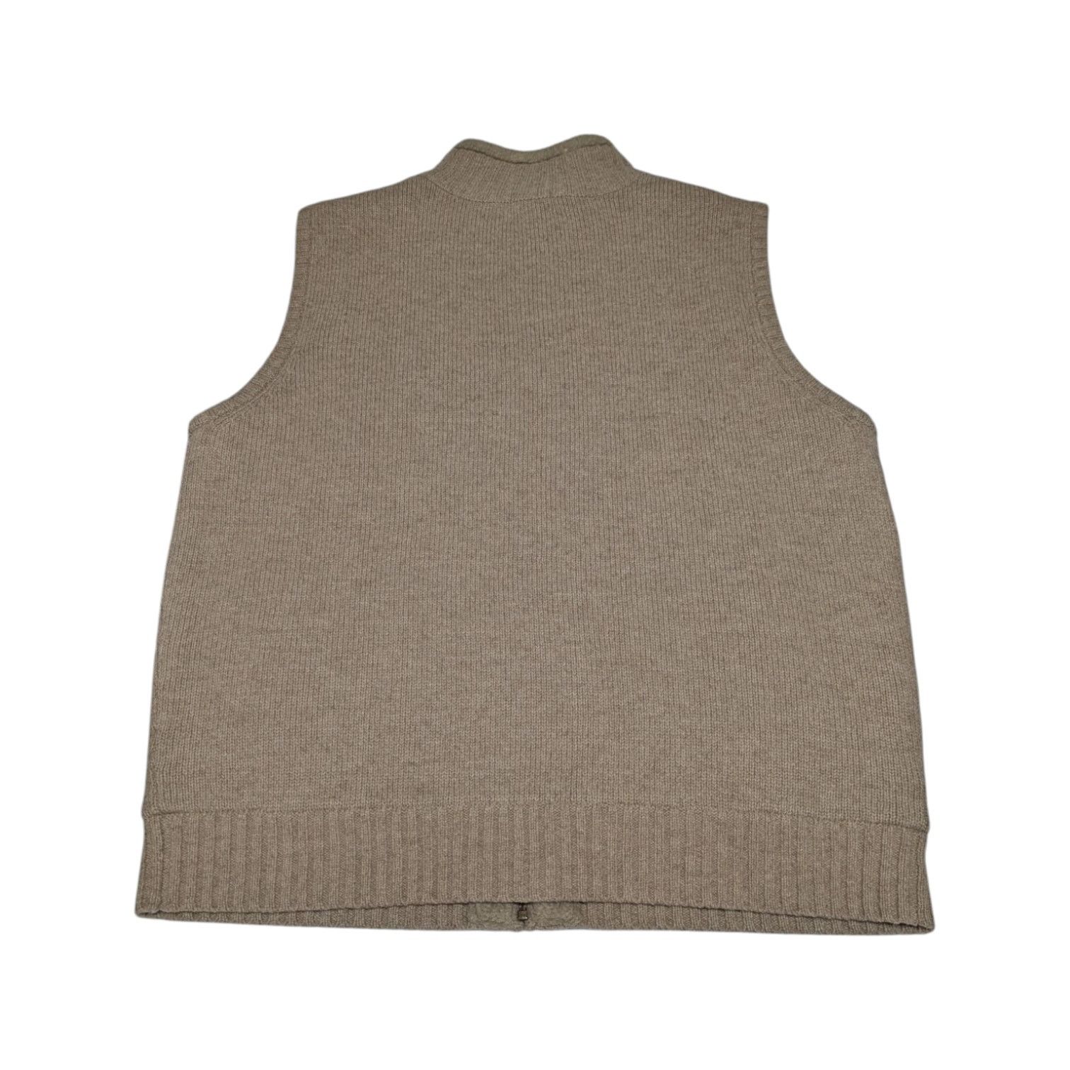 L.L. Bean L.L. Bean Lambs Wool Sherpa Lined Sweater Vest Tan Gorpcore Size US L / EU 52-54 / 3 - 2 Thumbnail