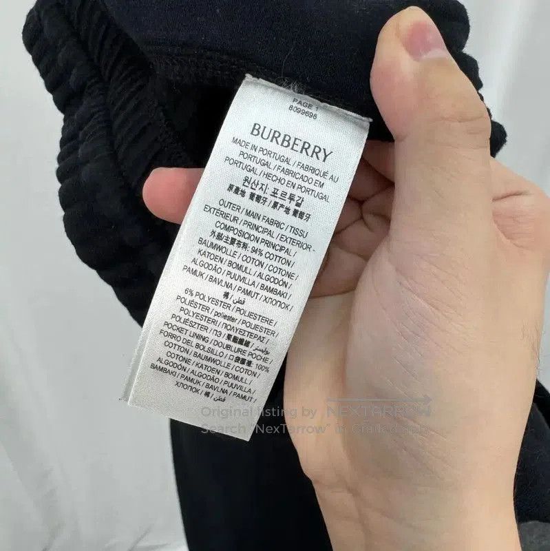 Burberry Burberry Black Logo Embroidered Casual Pants. Size 28" / US 6 / IT 42 - 6 Thumbnail