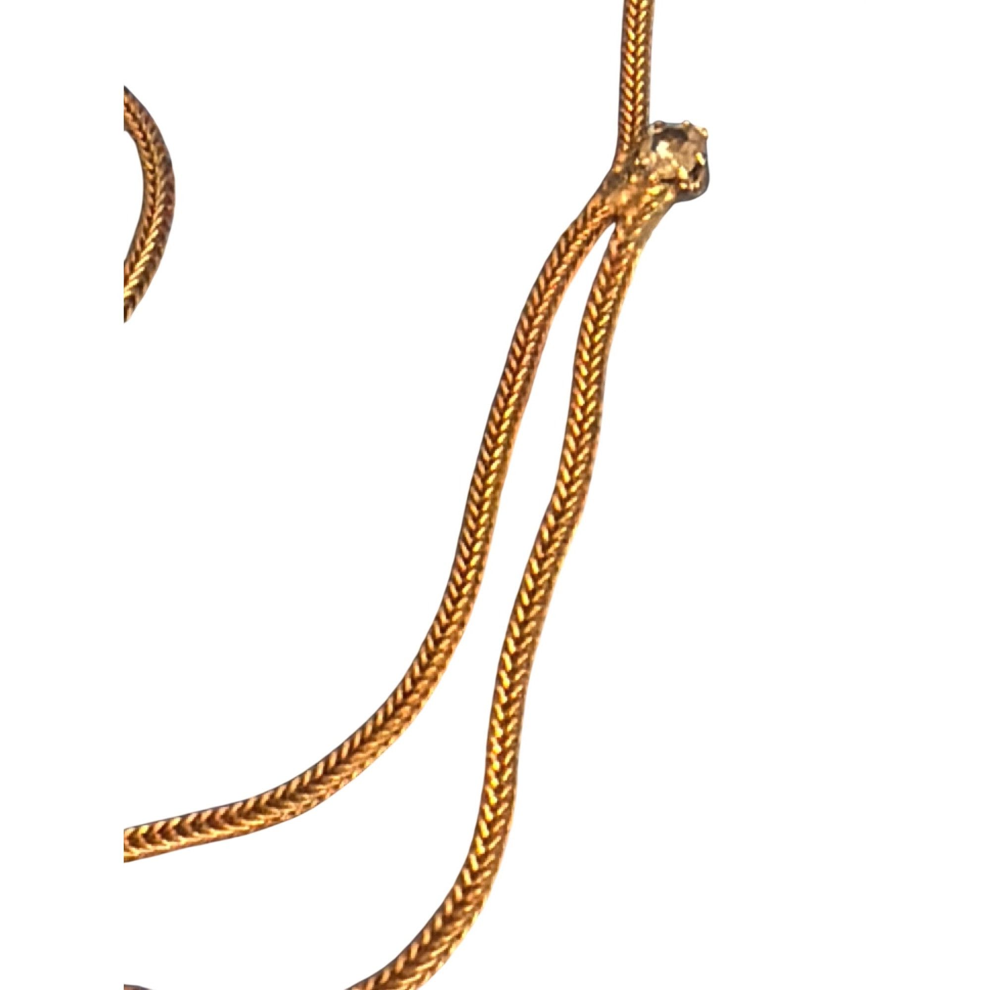 Other Gold Tone Clear Rhinestone Fringe Chandelier Necklace Elegan Size ONE SIZE - 4 Thumbnail