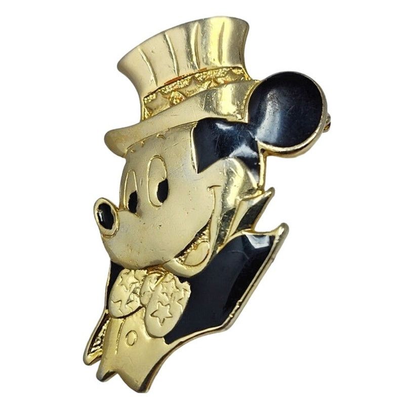 Disney Rare Vintage Disney Mickey Mouse Star Hat Brooch Size ONE SIZE - 1 Thumbnail