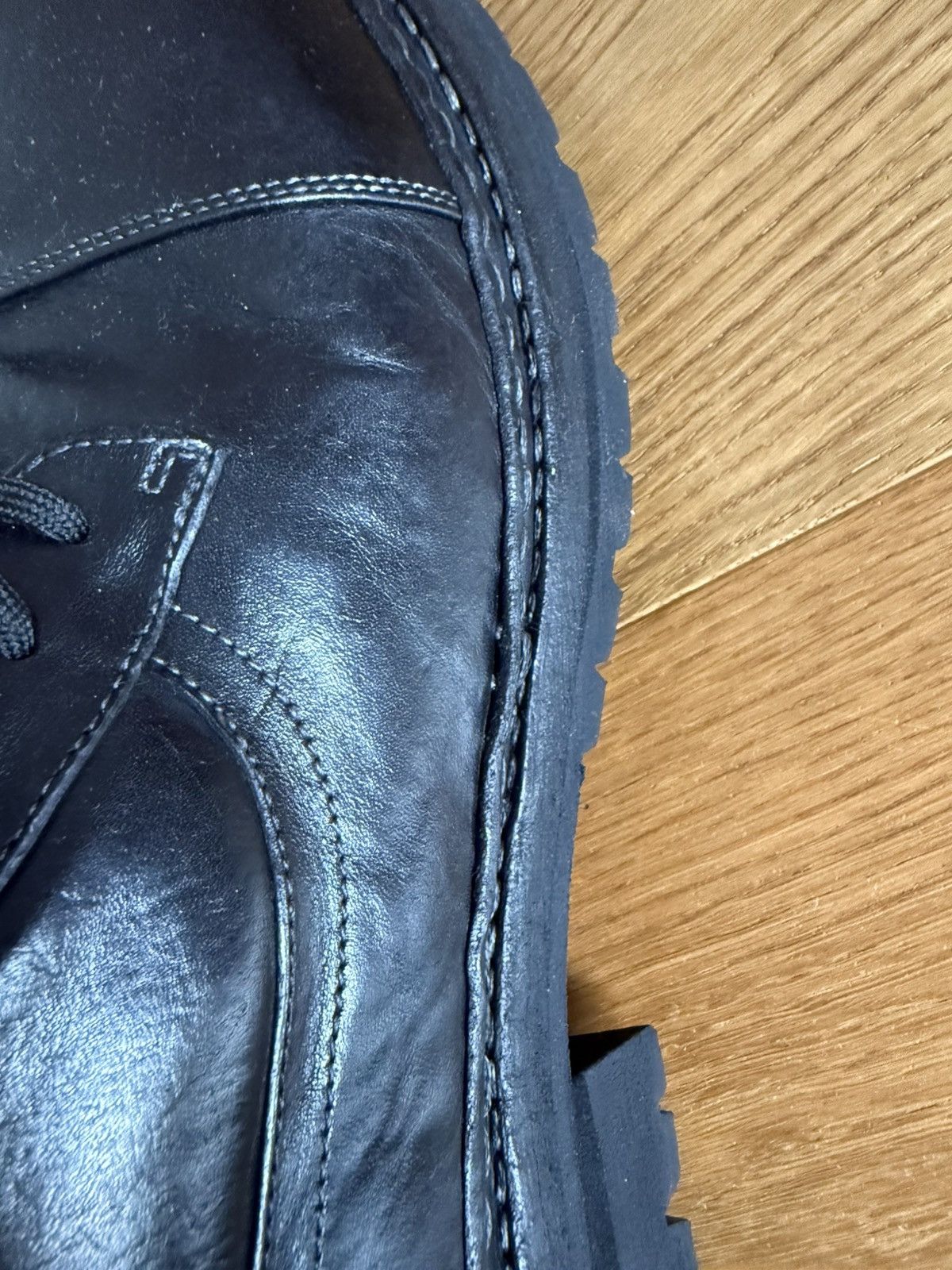 Nid De Guepes NID de GUEPES Combat / Biker Boots – Size 45 (fits 46) Size US 12 / EU 45 - 7 Thumbnail