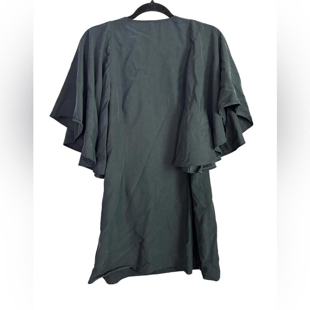 Free People Free People l Black Ruffle Sleeve Low Plunge Tunic Size 6 Size M / US 6-8 / IT 42-44 - 3 Thumbnail