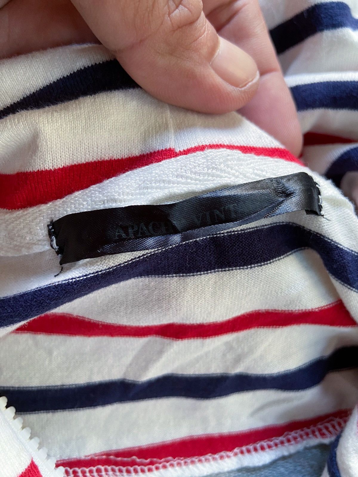 Isamu Katayama Backlash APACHE VINTAGE DOUBLE LAYER STRIPED CASUAL ZIP HOODIE Size US S / EU 44-46 / 1 - 12 Thumbnail