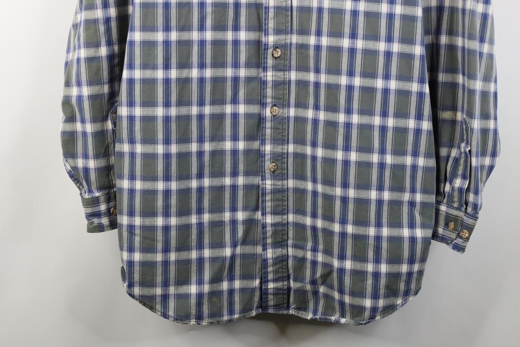 Carhartt Vintge 90s Carhartt Canvas Collared Button Down Shirt Plaid Size US XL / EU 56 / 4 - 3 Thumbnail